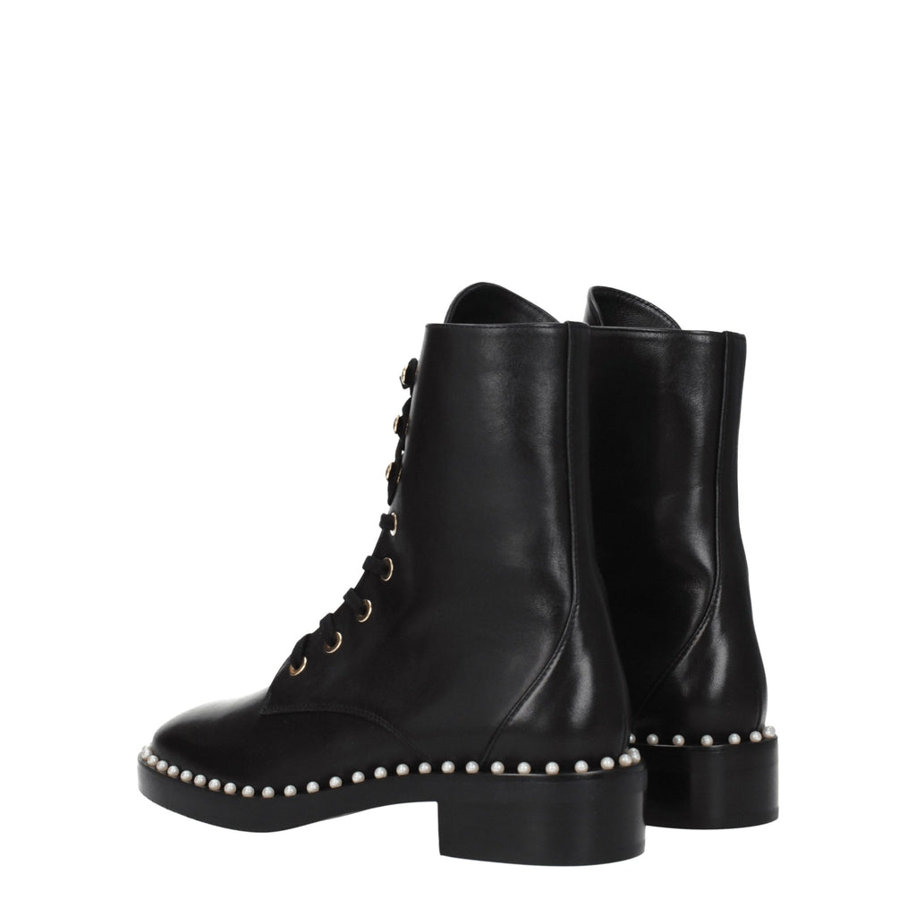 Black Leather Ankle Boots