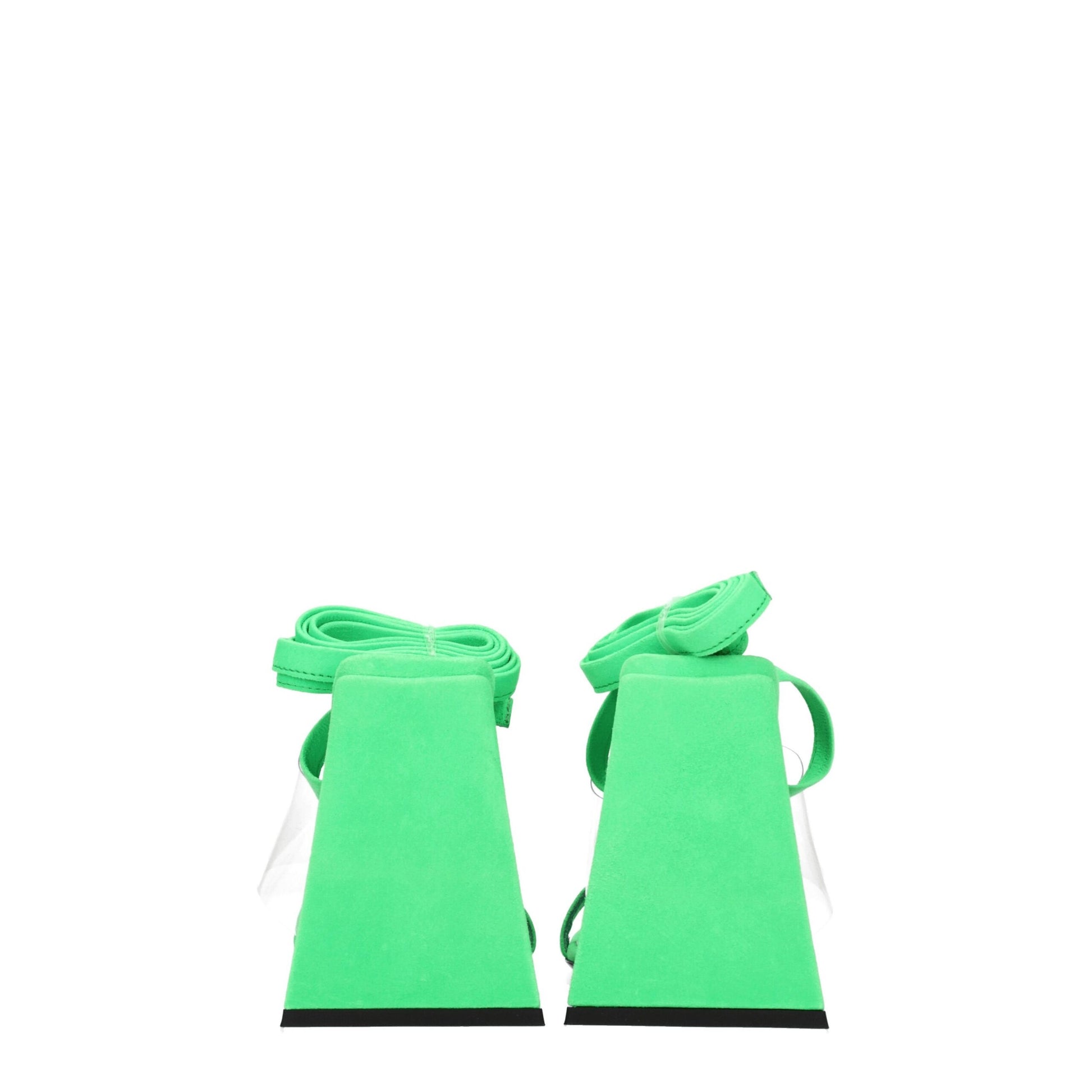 Transparent Leather Flat Sandals