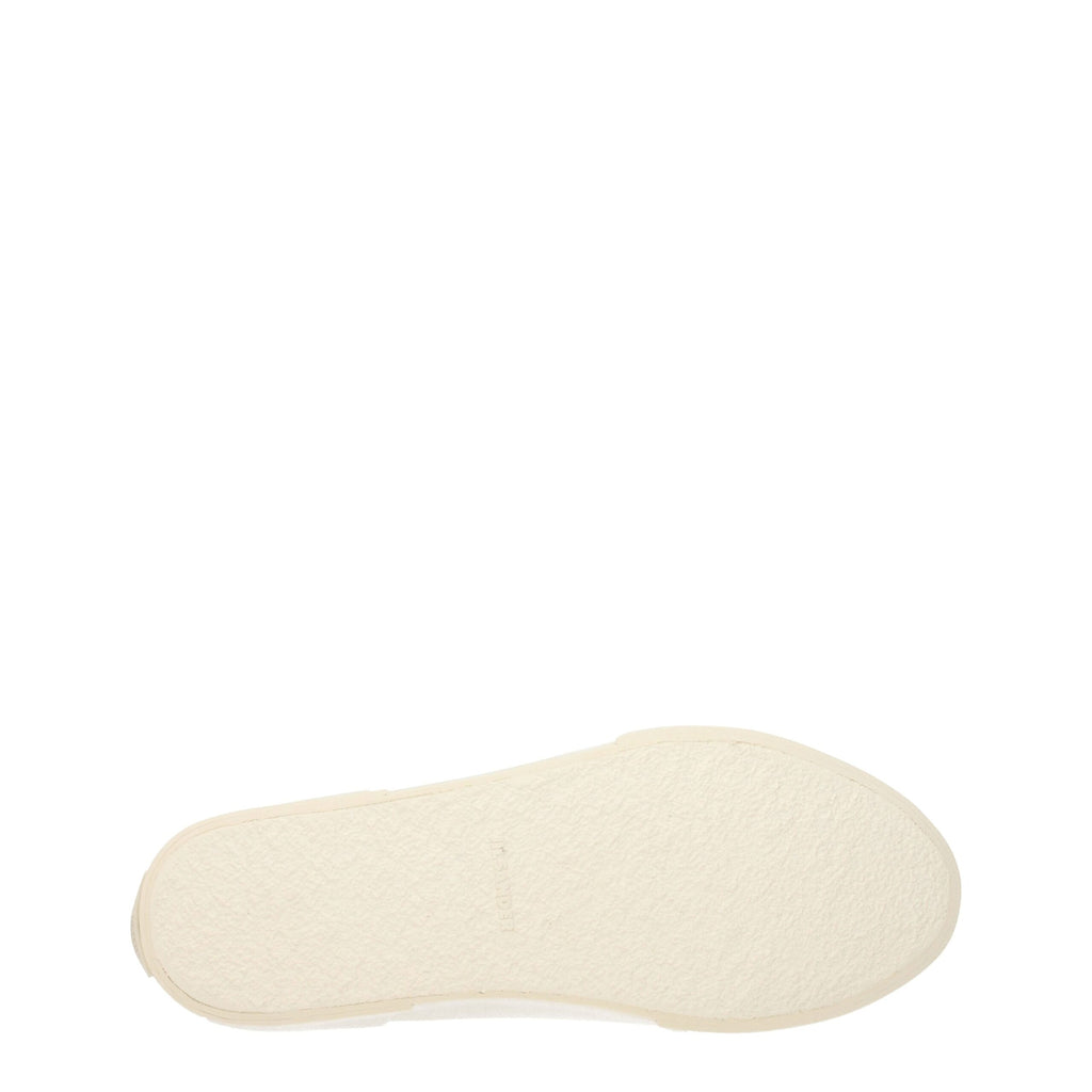 Beige Fabric High Top Sneakers