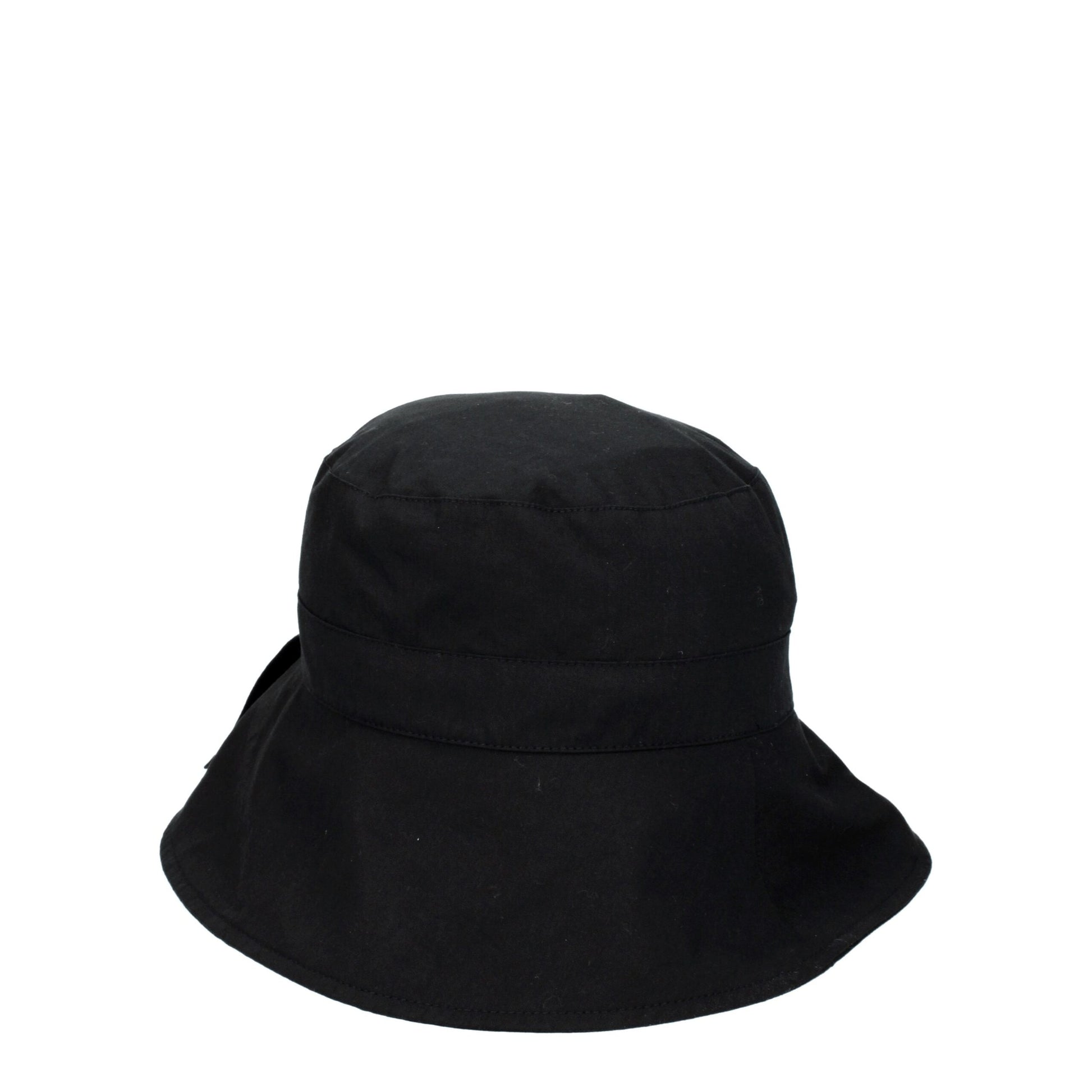 Black Cotton Bucket Hat