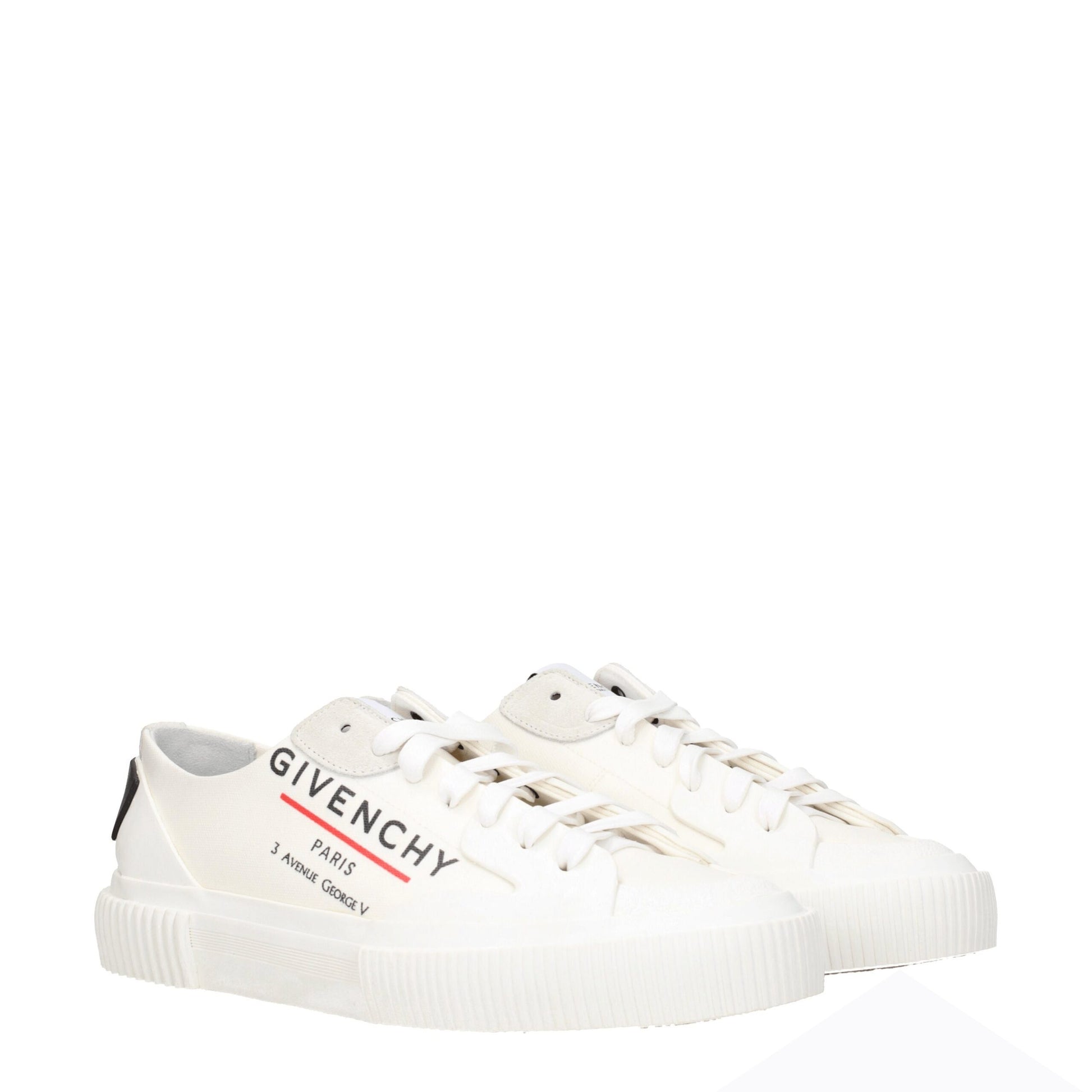 Beige Fabric Low Top Sneakers