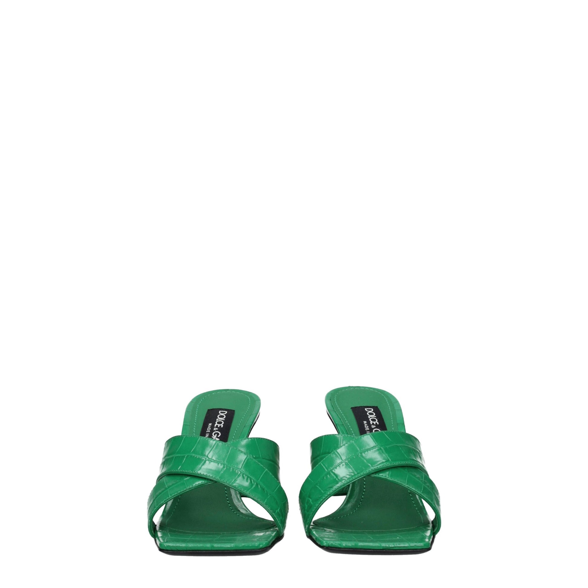 Green Leather Sandals
