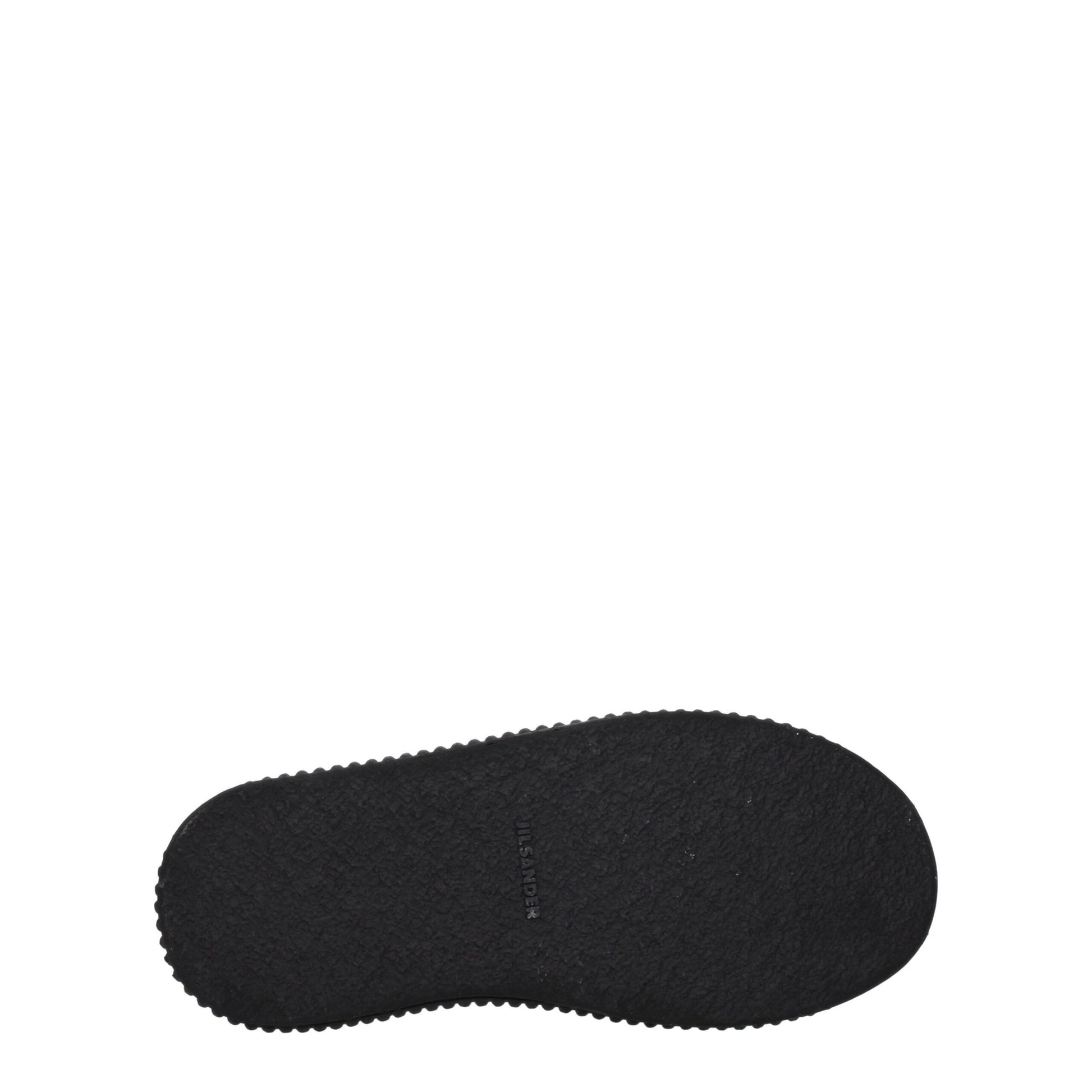 Black Fabric Chunky Sneakers