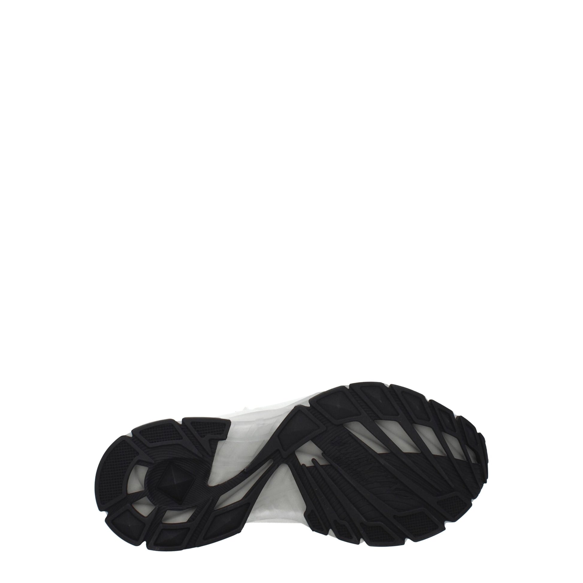 White Fabric Athletic Sneakers