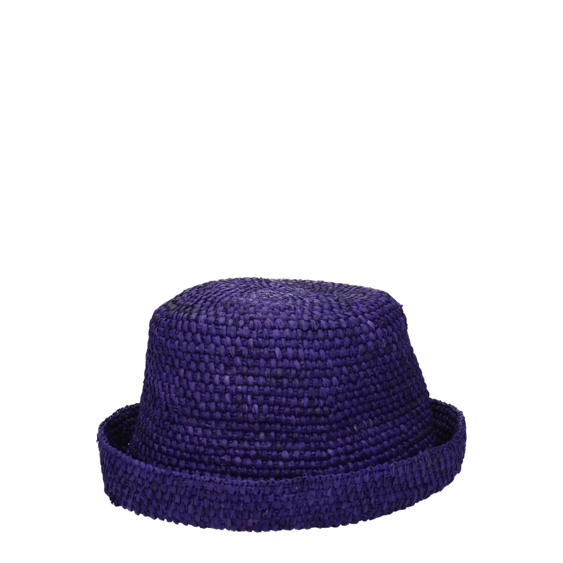 Purple Raffia Hat