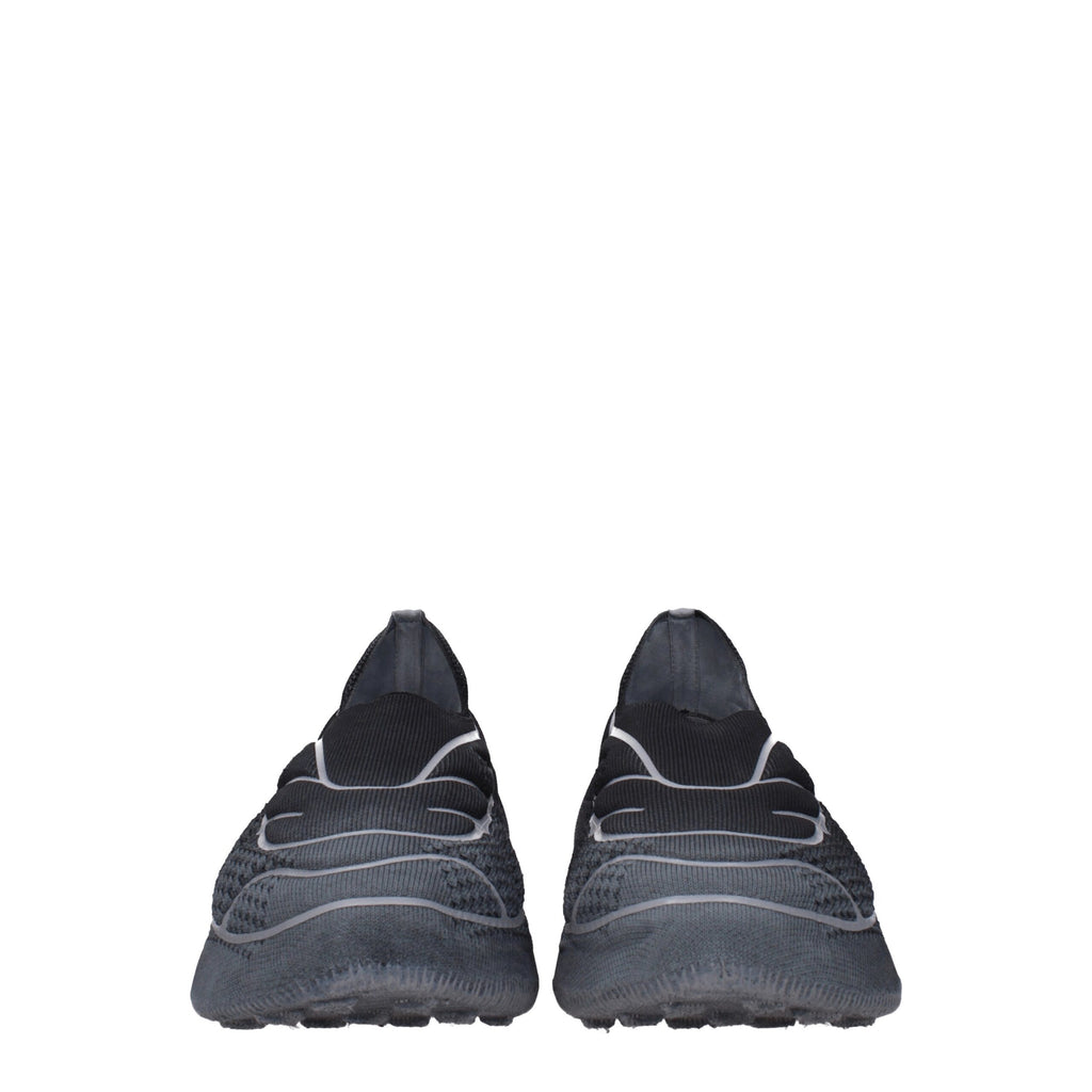 Gray Fabric Athletic Sneakers