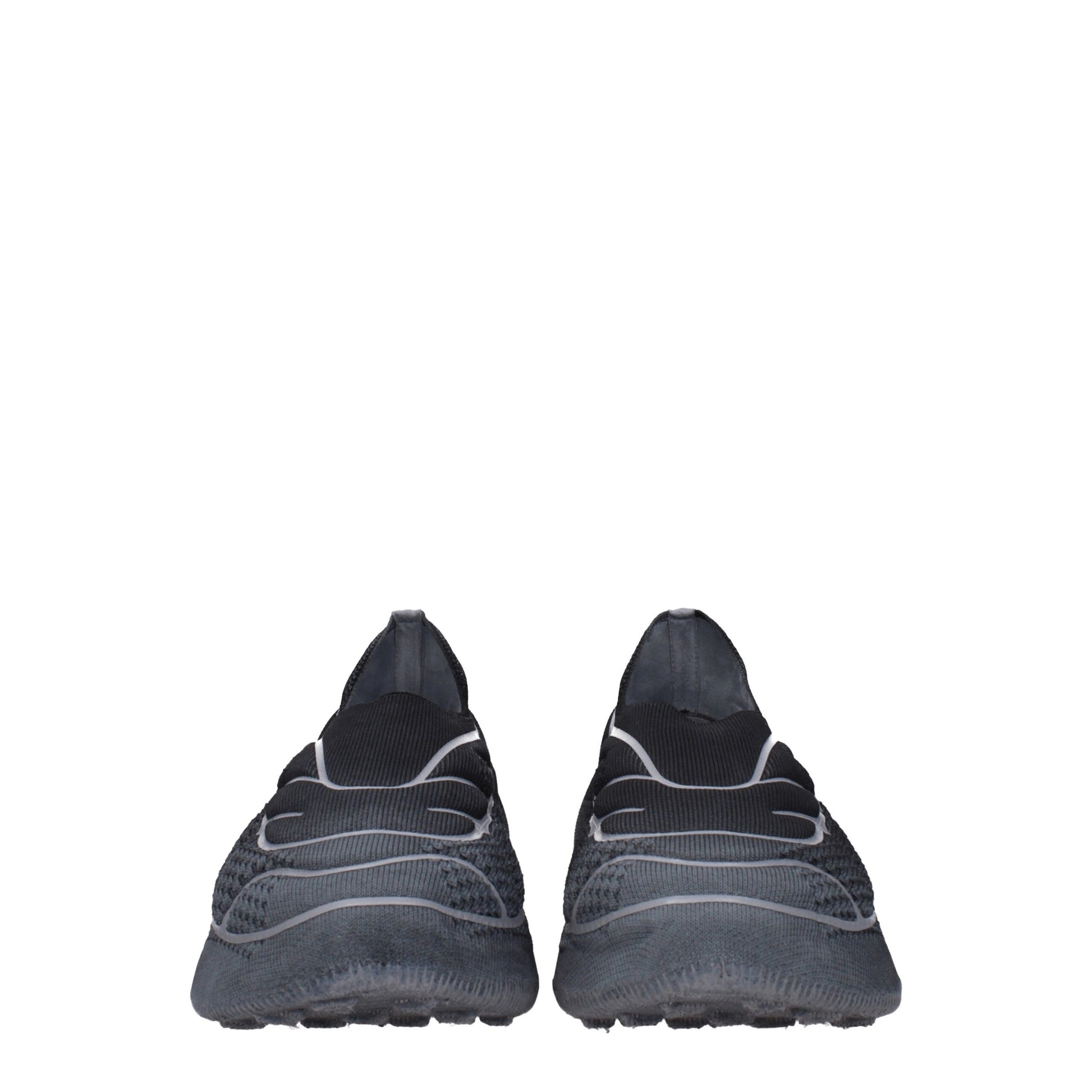 Gray Fabric Athletic Sneakers