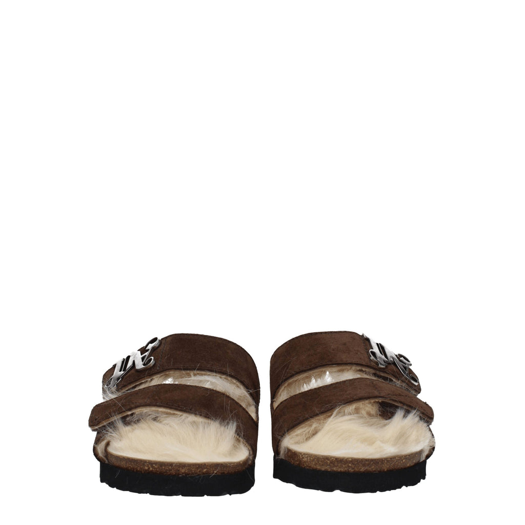 Brown Leather Slippers