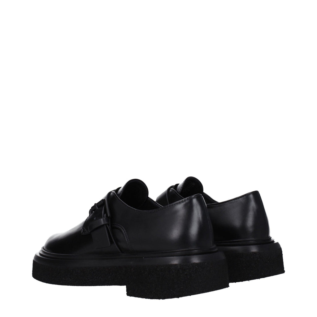Black Leather Oxfords And Derbies