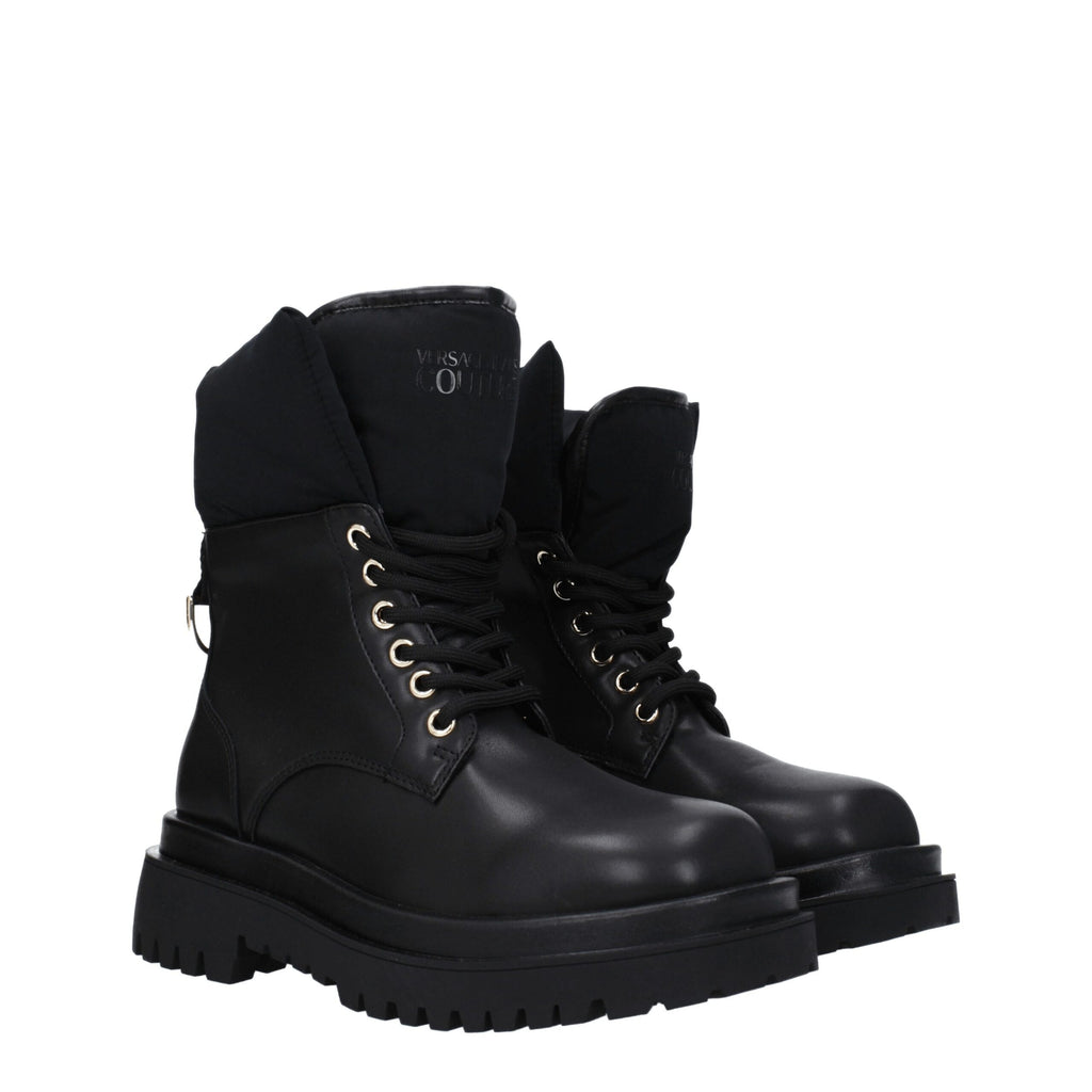 Black Polyethylene Ankle Boots