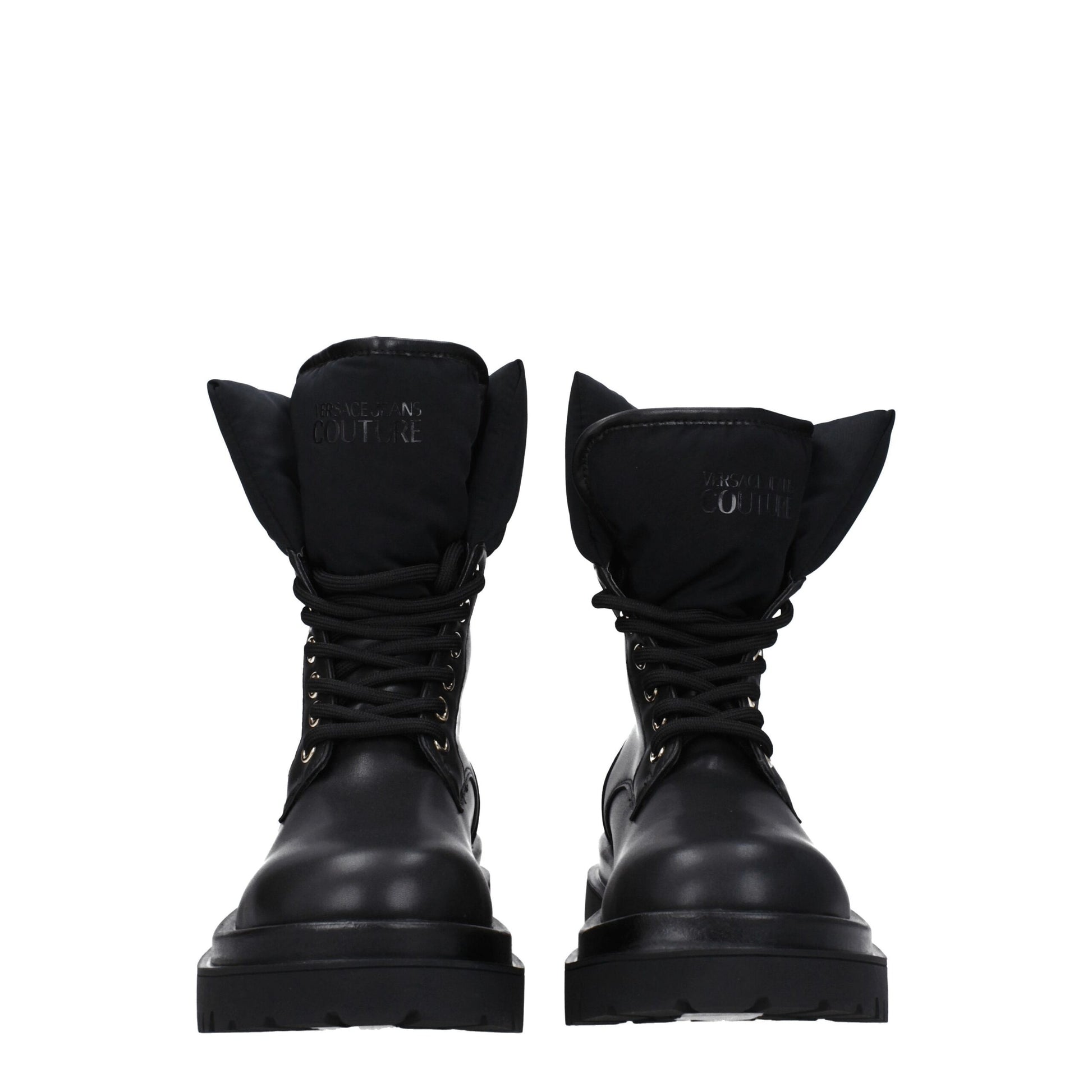 Black Polyethylene Ankle Boots
