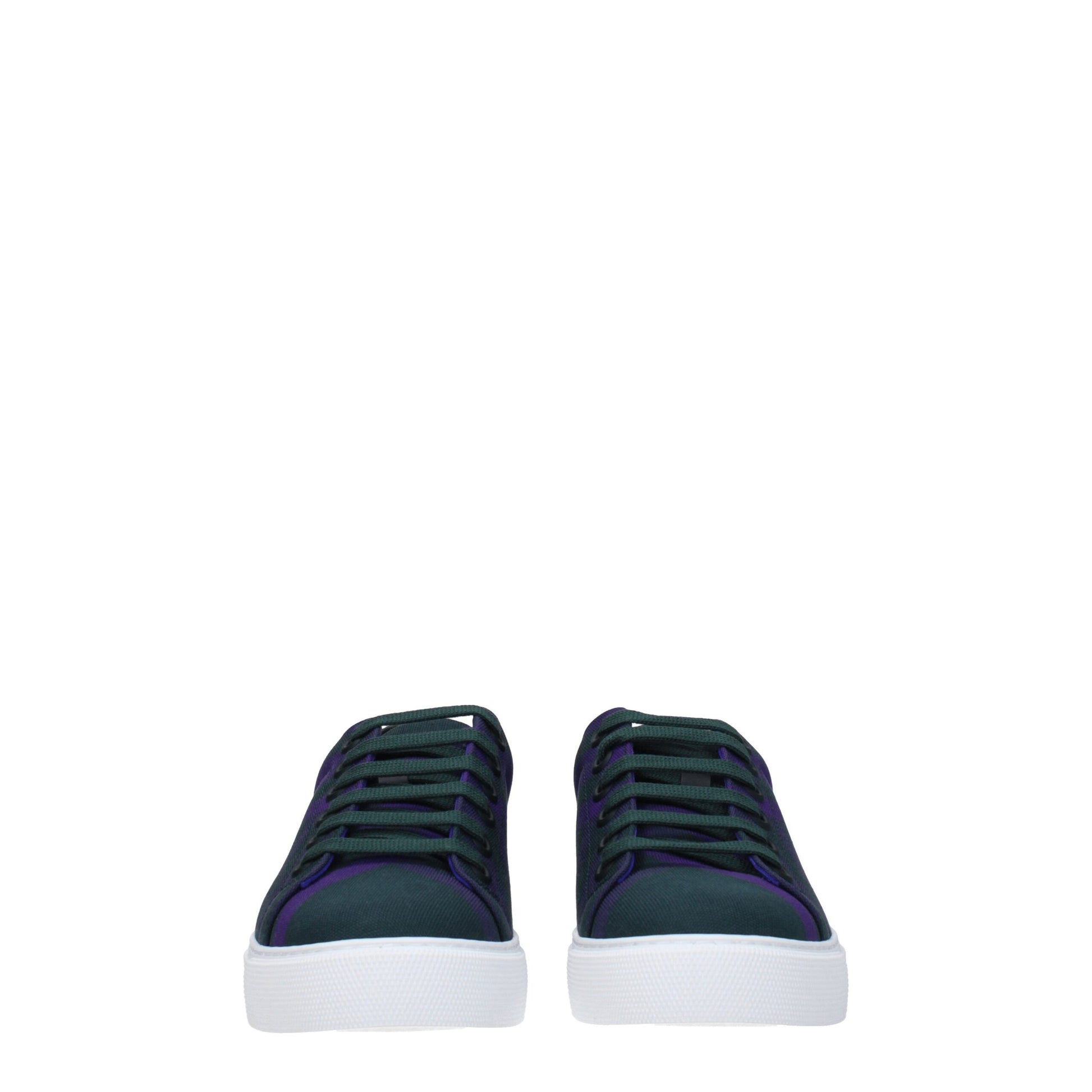 Green Fabric Sneakers