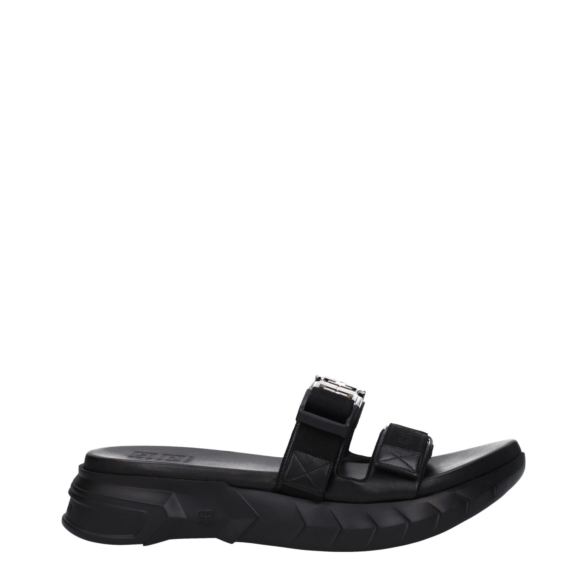 Black Fabric Slippers