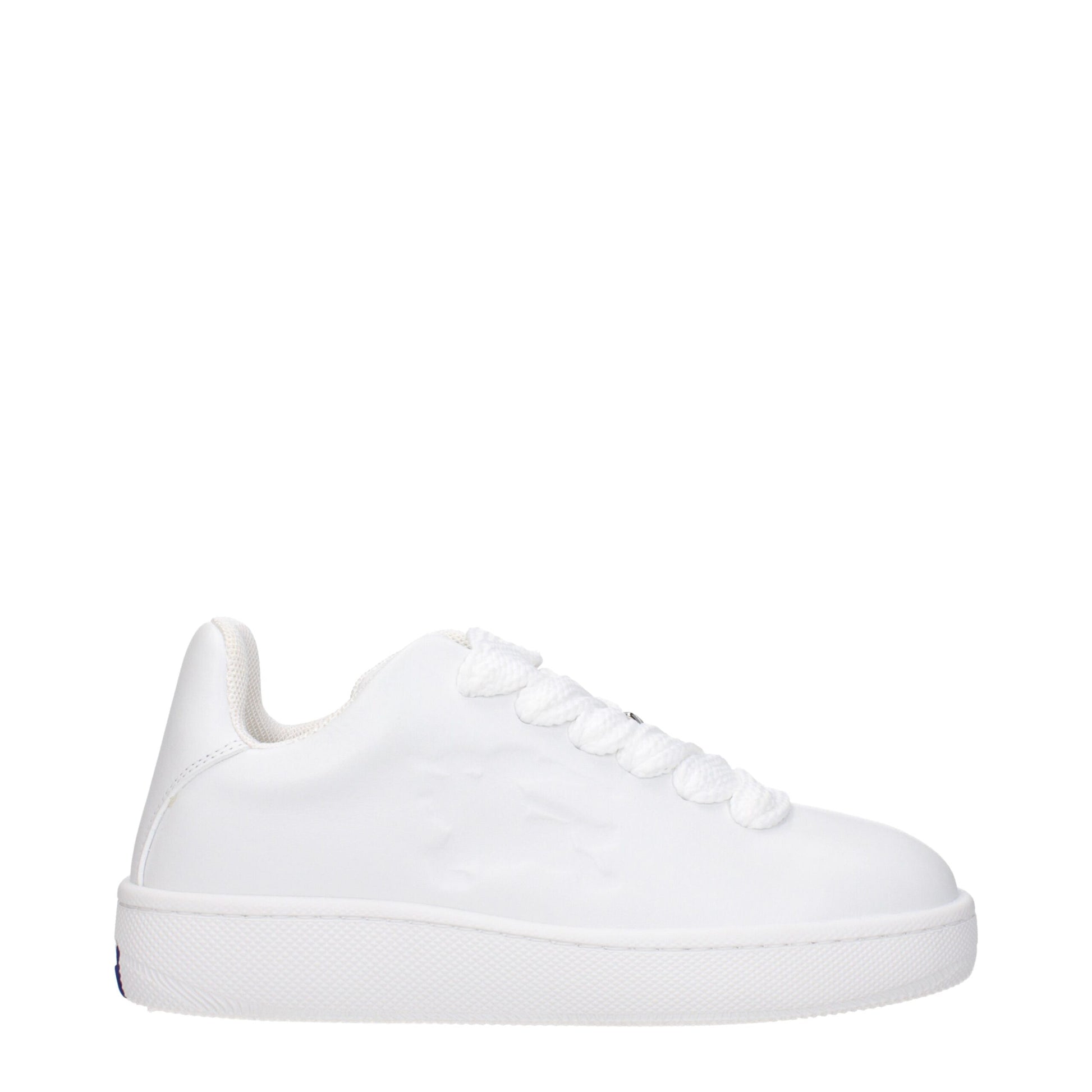 White Leather Low Top Sneakers