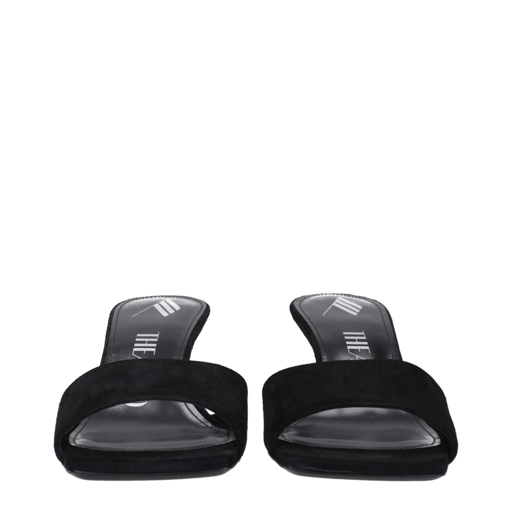 Black Leather Platform Sandals