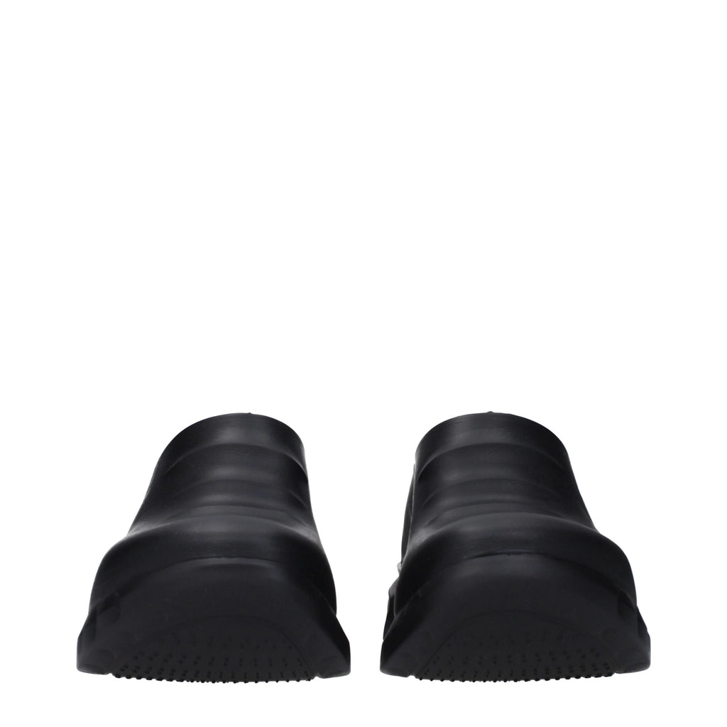 Black Cotton Slippers