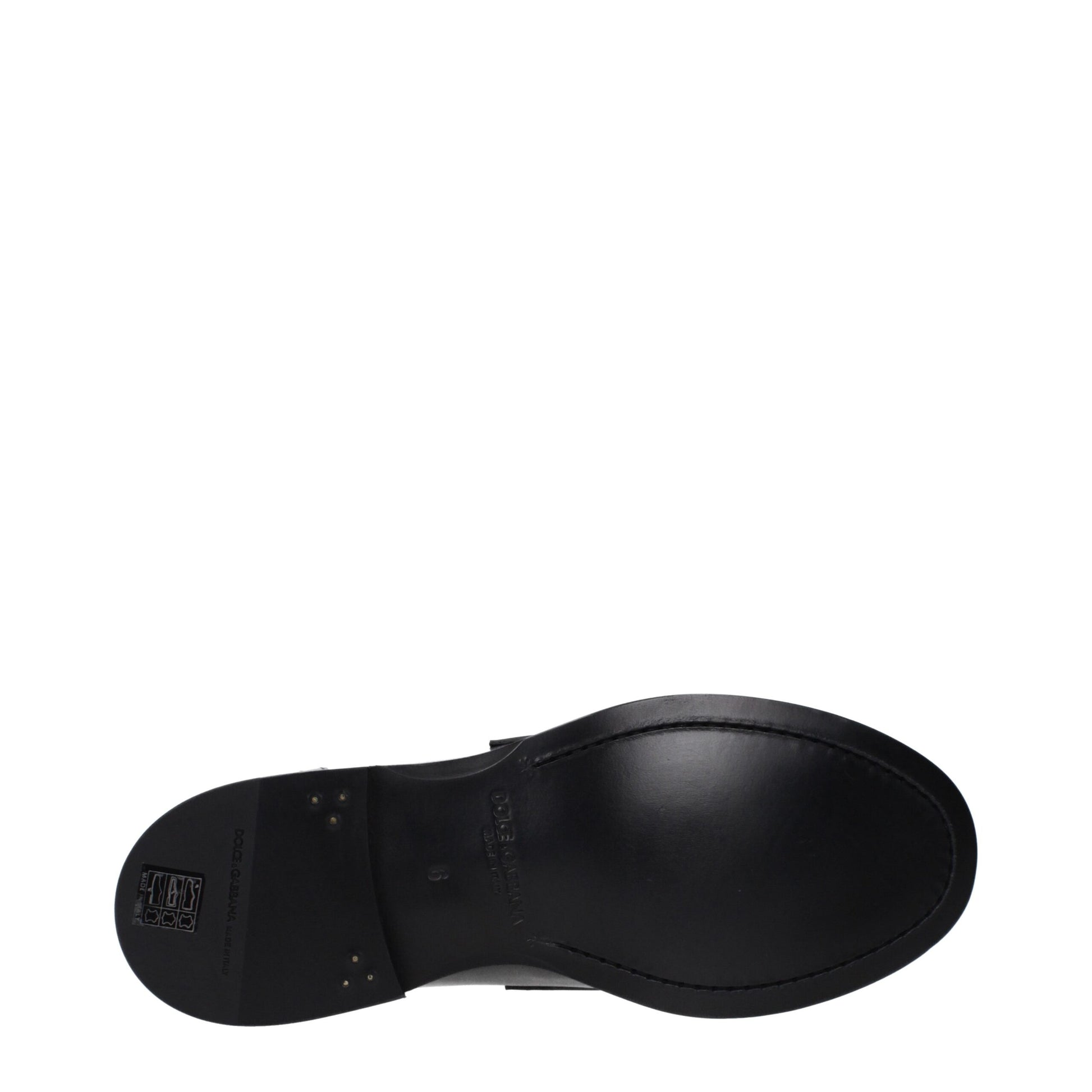 Black Leather Slip-On Loafers