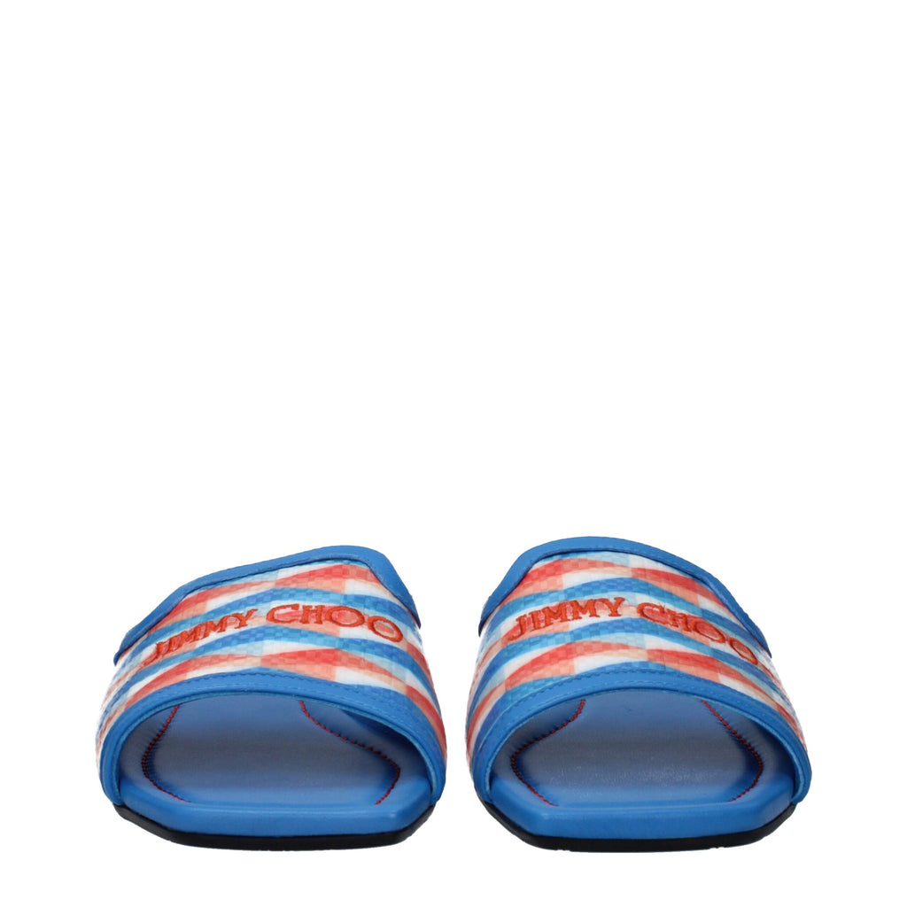 Light Blue Fabric Slippers