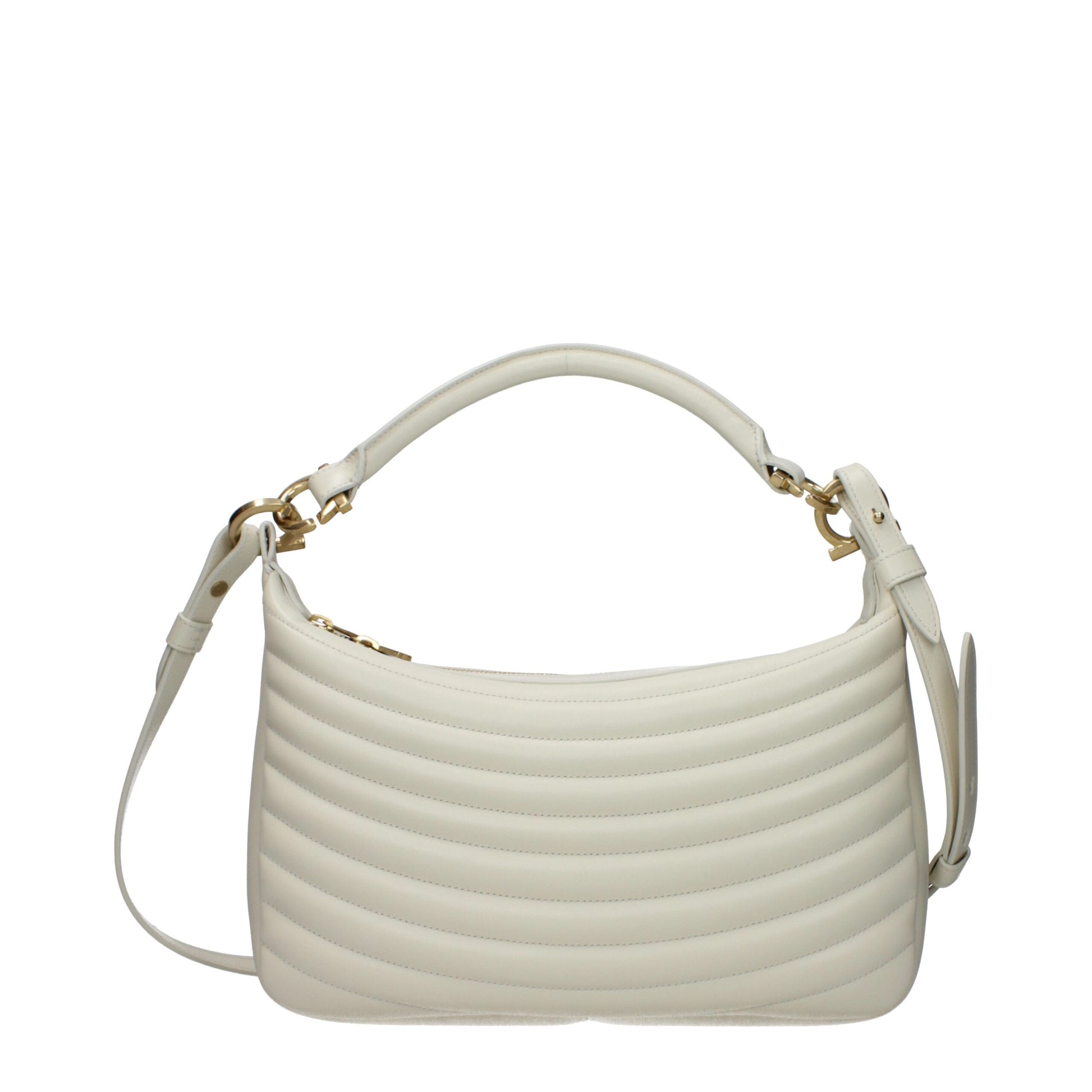 Beige Leather Handbag