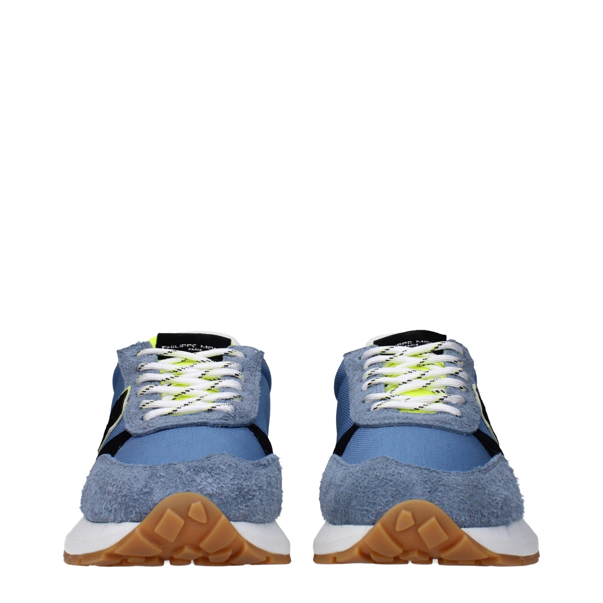 Blue Fabric Athletic Sneakers
