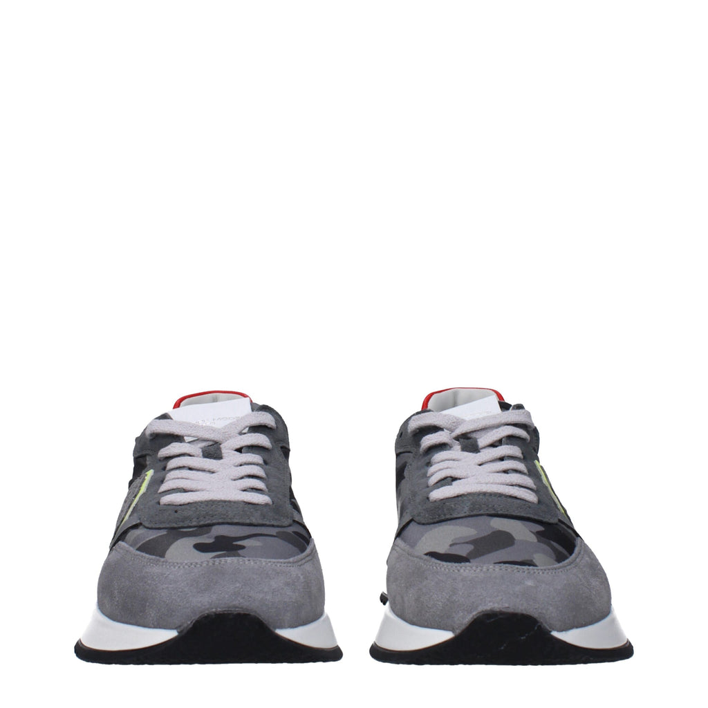 Gray Fabric Sneakers