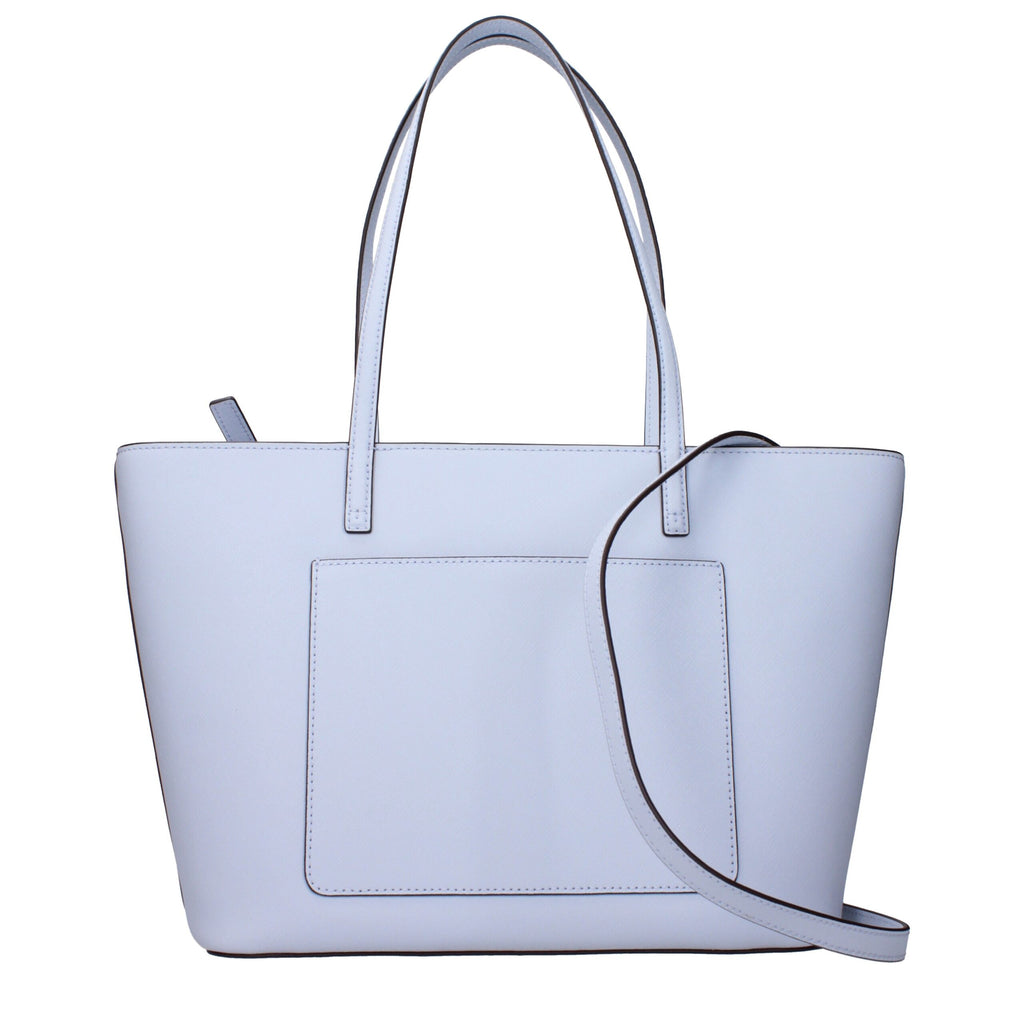Light Blue Leather Shoulder Bag