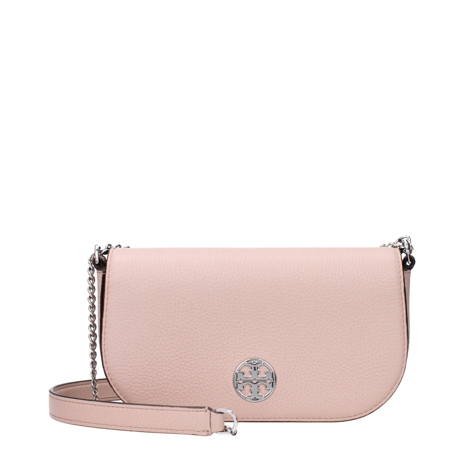 Pink Leather Crossbody Bag