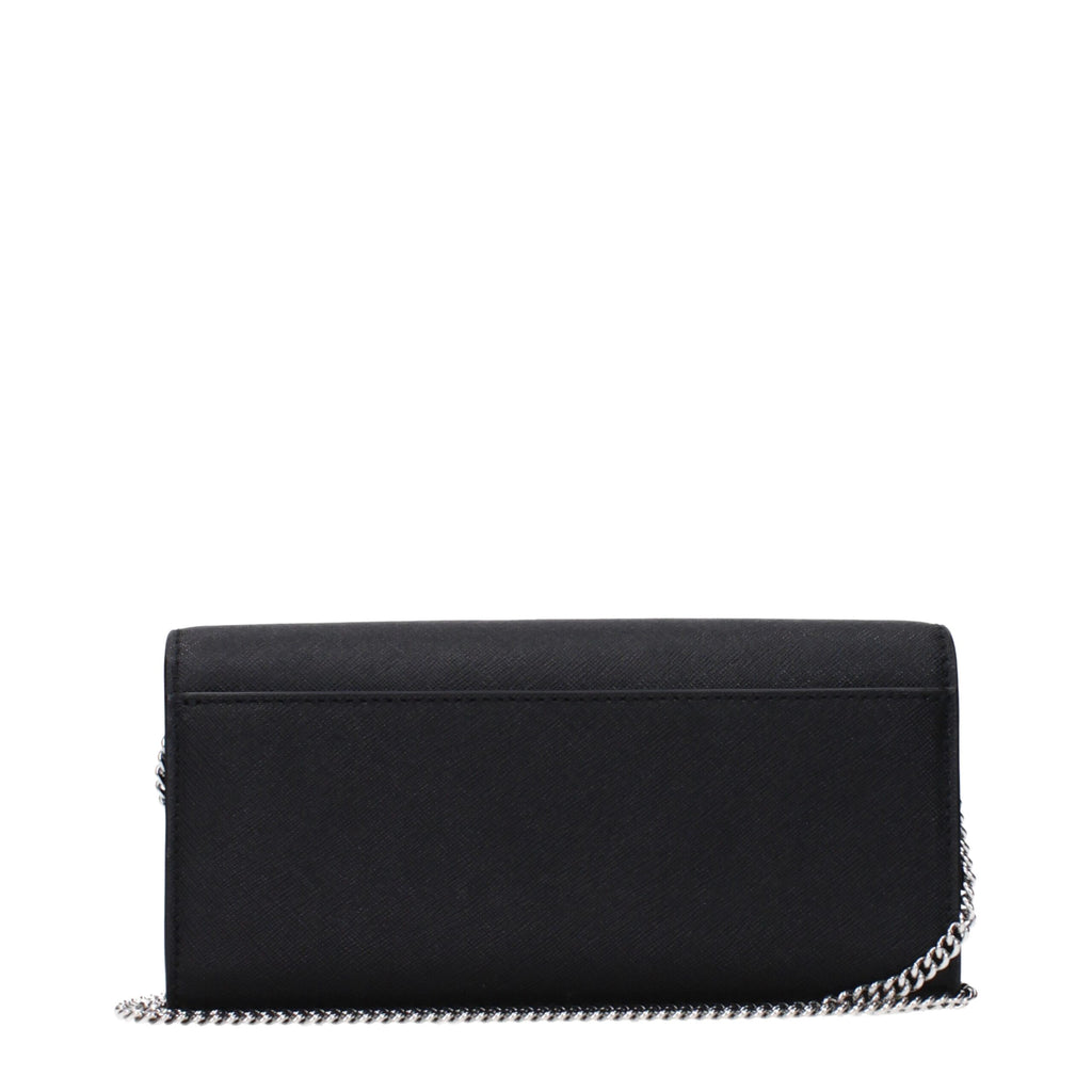 Black Leather Clutch Bag