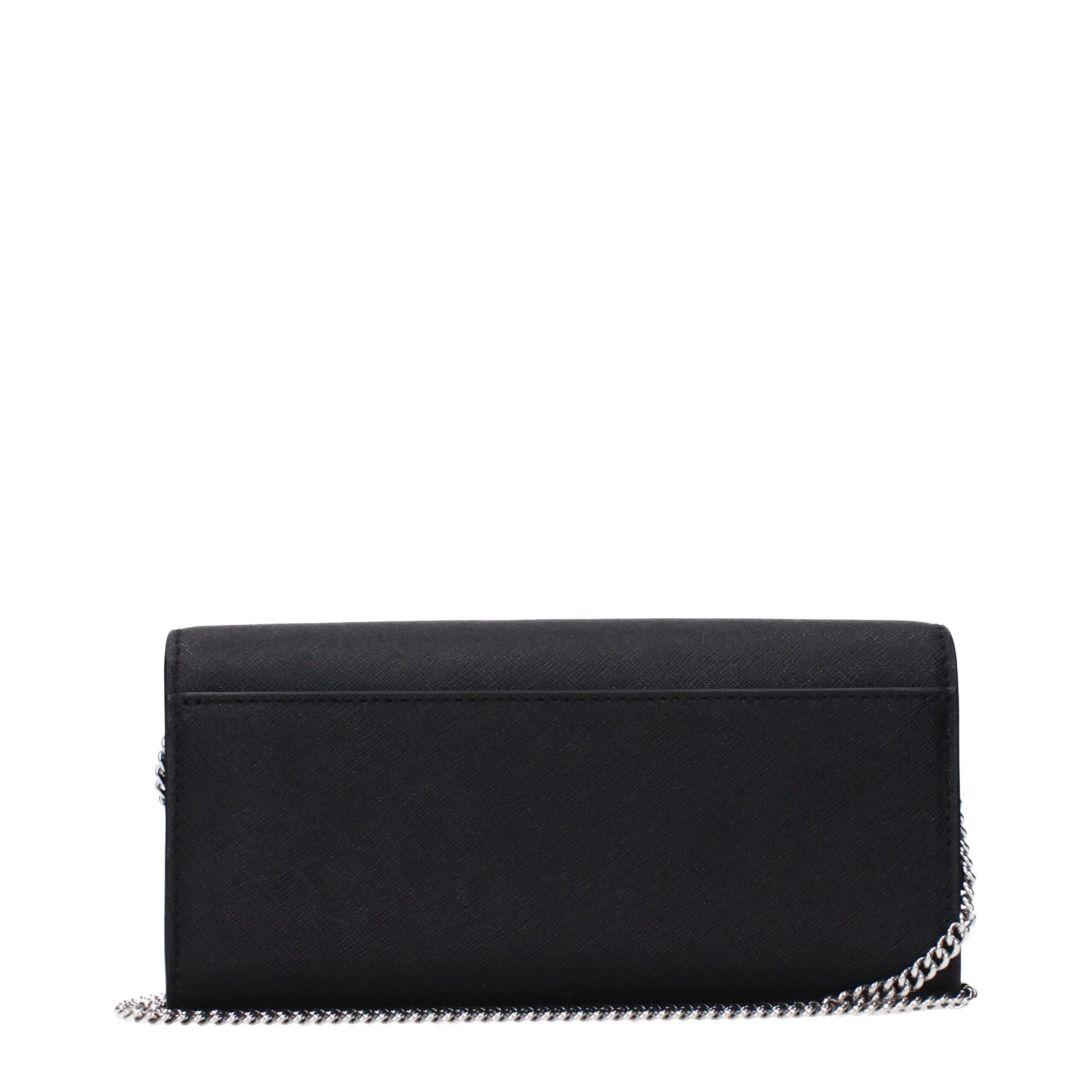 Black Leather Clutch Bag