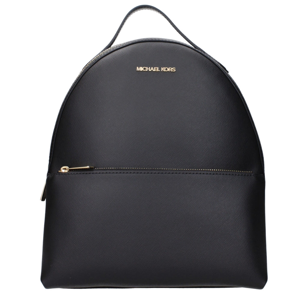 Black Leather Backpack