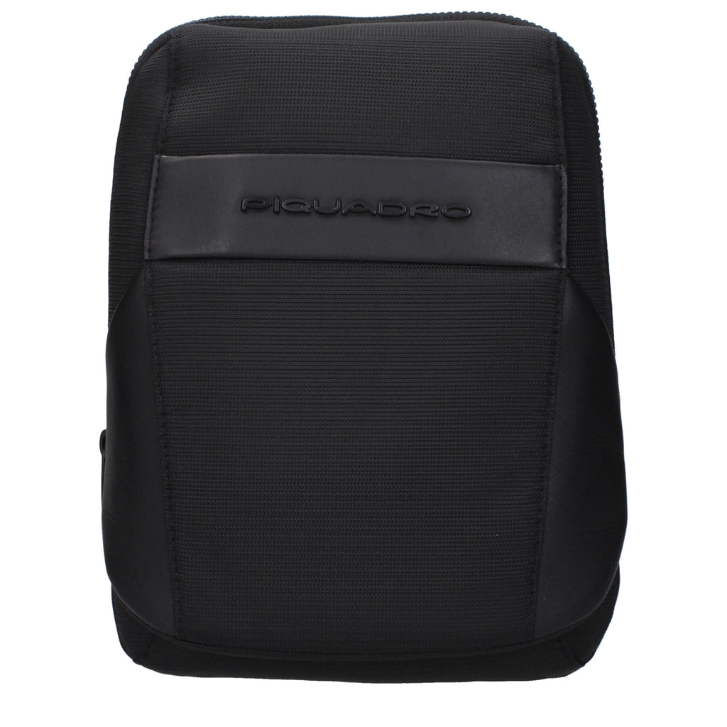 Black Fabric Crossbody Bag