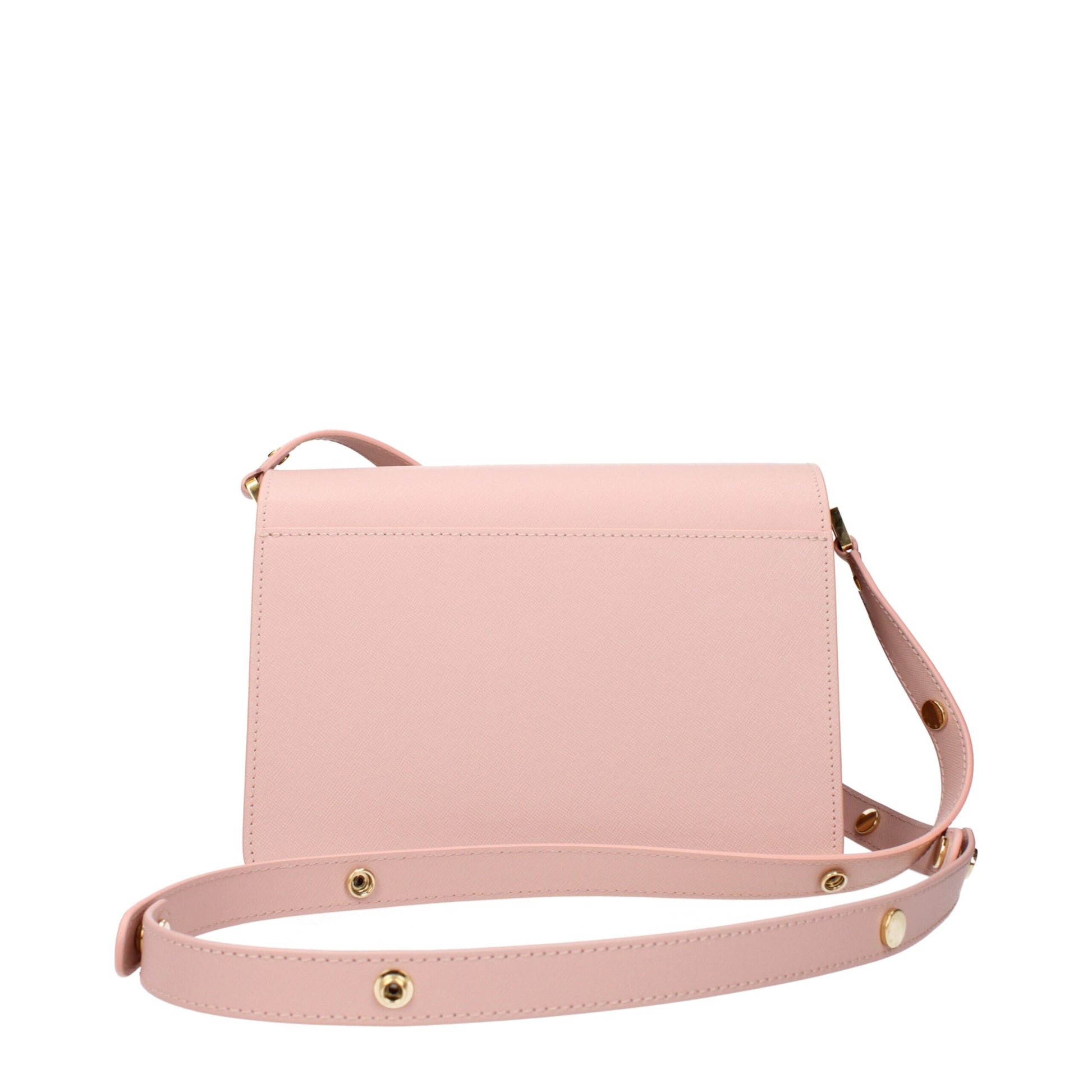 Pink Leather Shoulder Bag