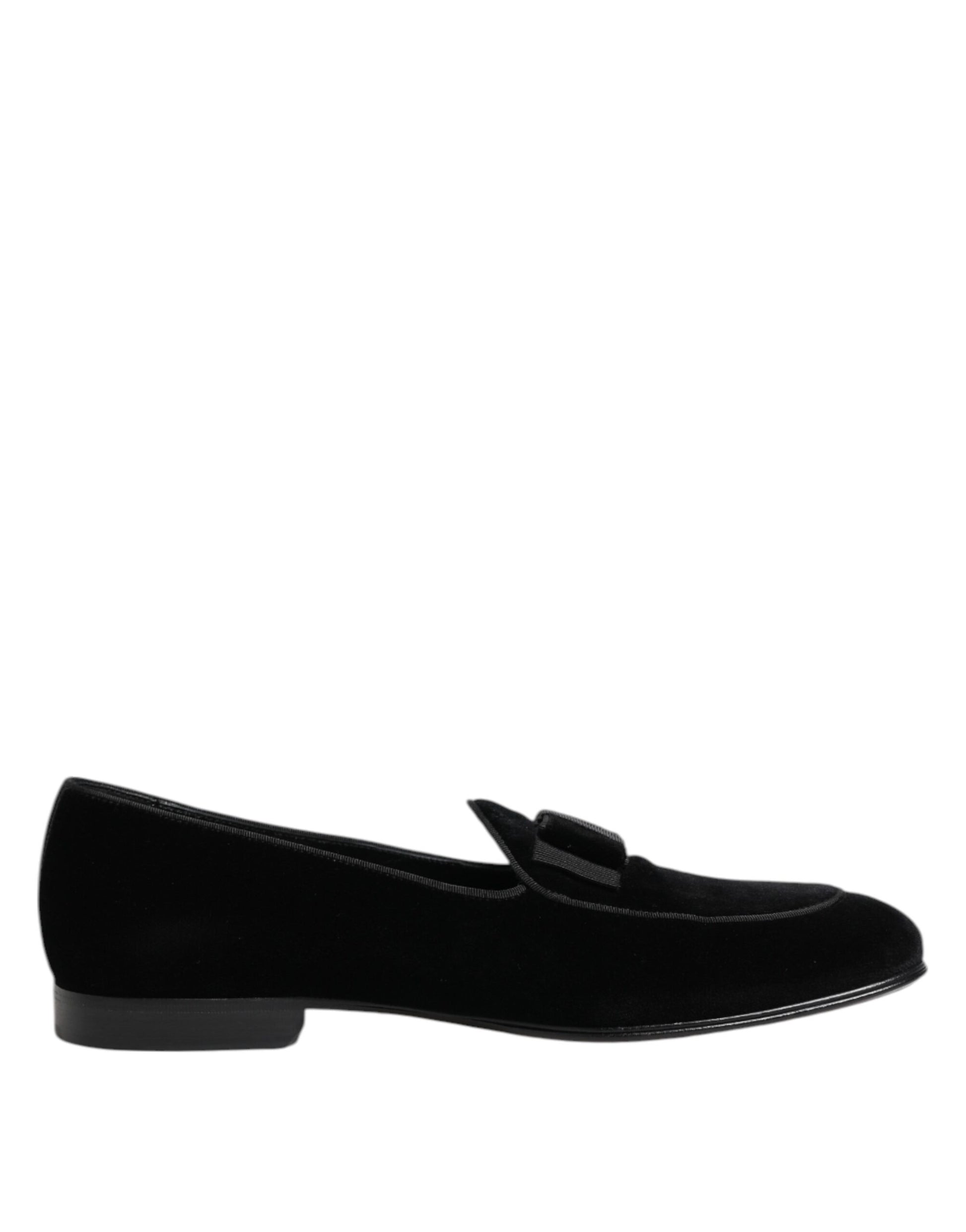 Black Velvet Loafers Formal Men Dress Shoes