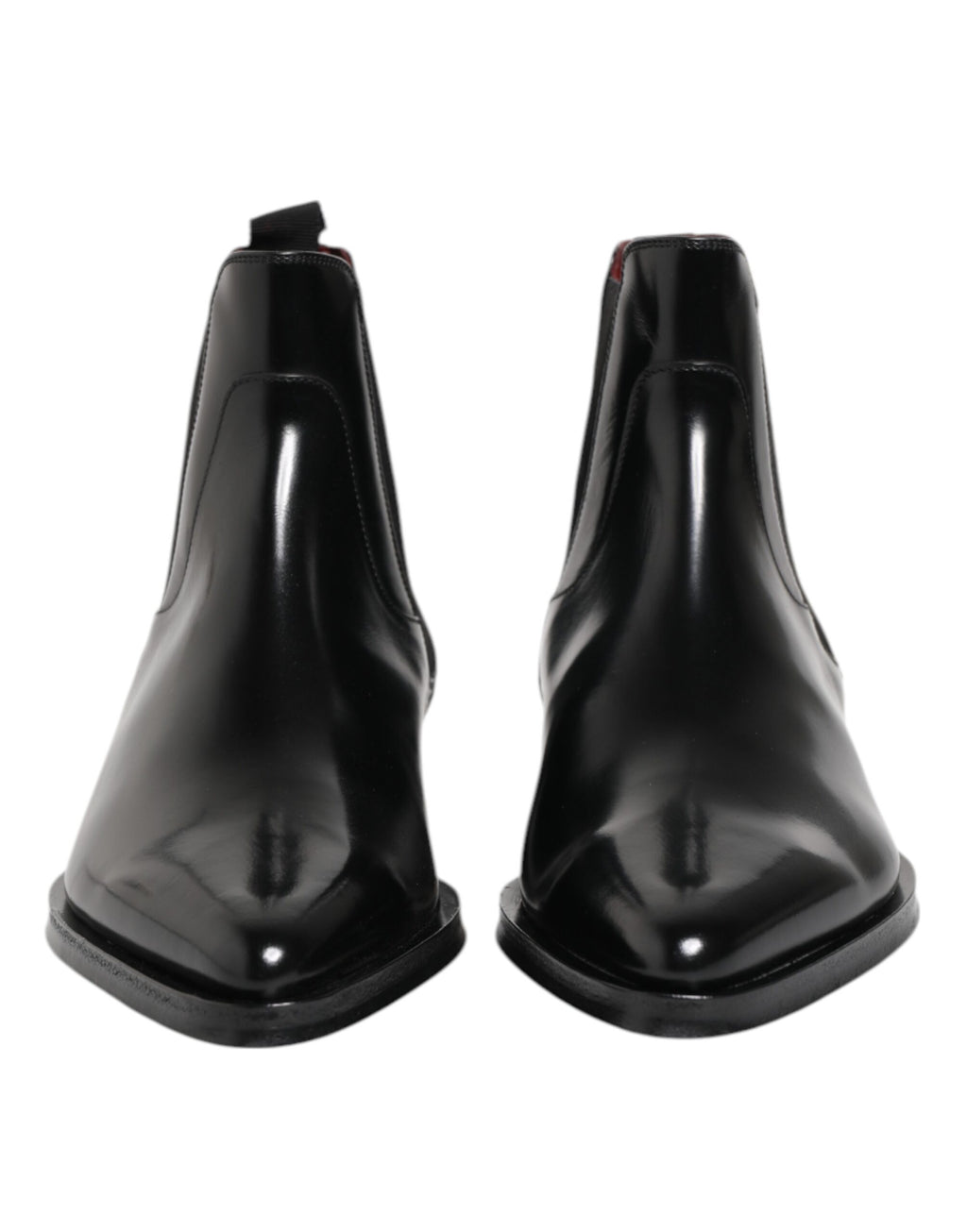 Black Leather MILLENIALS Mid Calf Boots Shoes