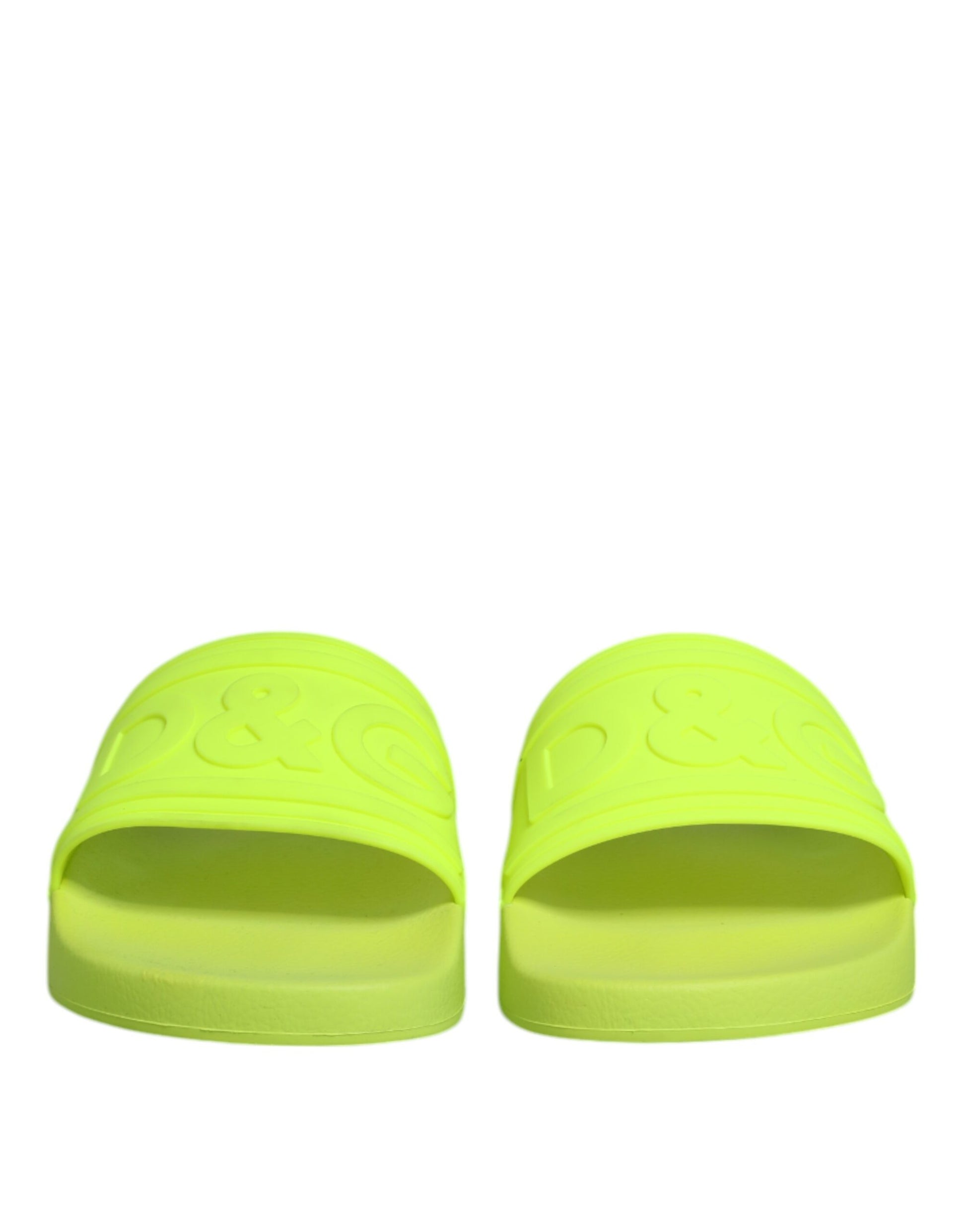 Green Rubber Slides Sandals Beachwear Shoes