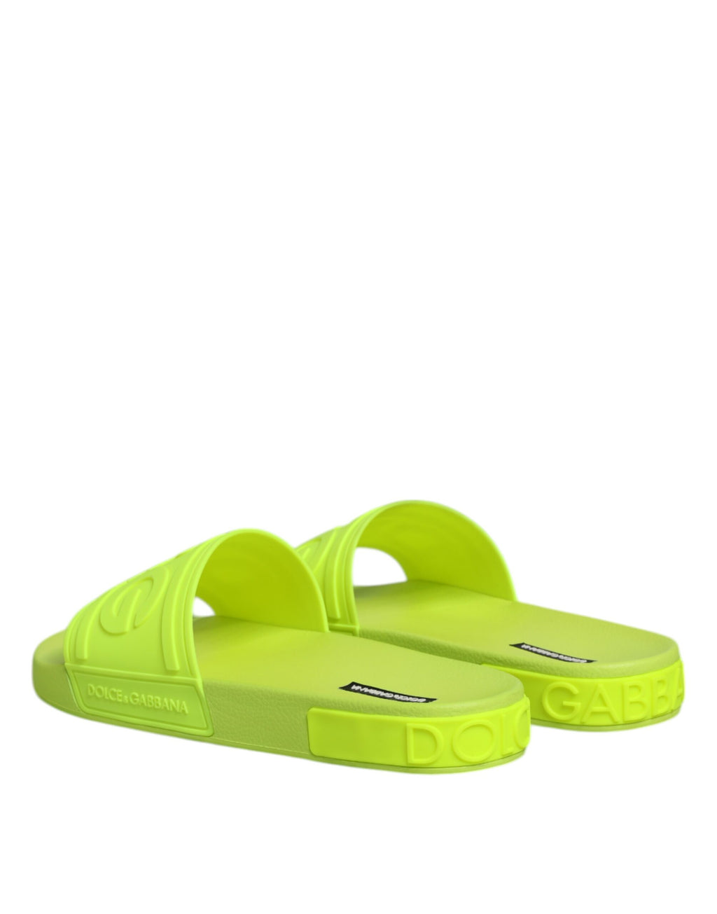 Green Rubber Slides Sandals Beachwear Shoes