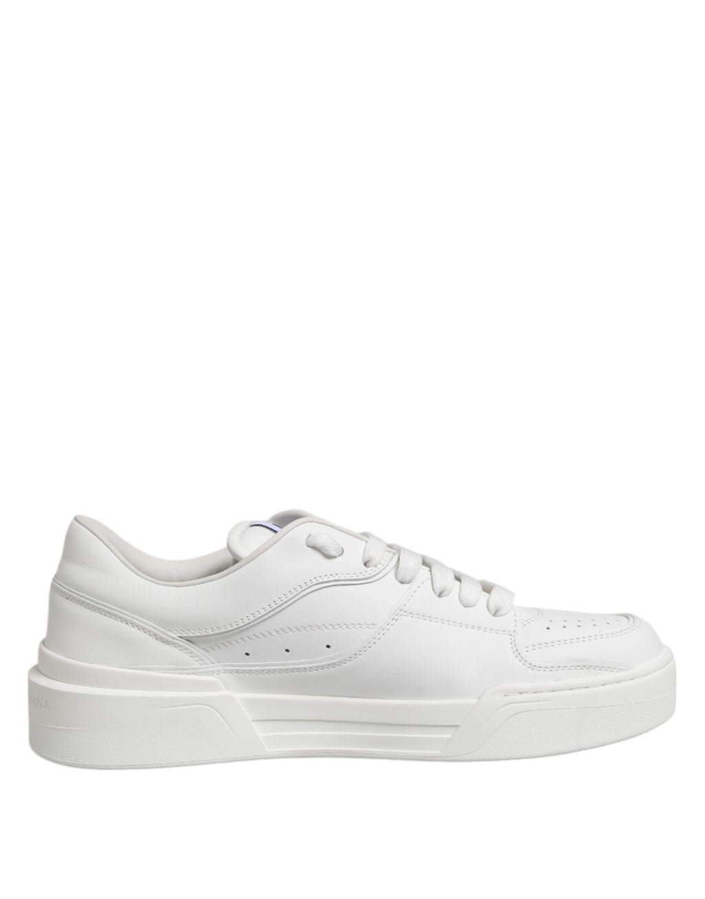 White Miami Leather Low Top Sneakers Shoes
