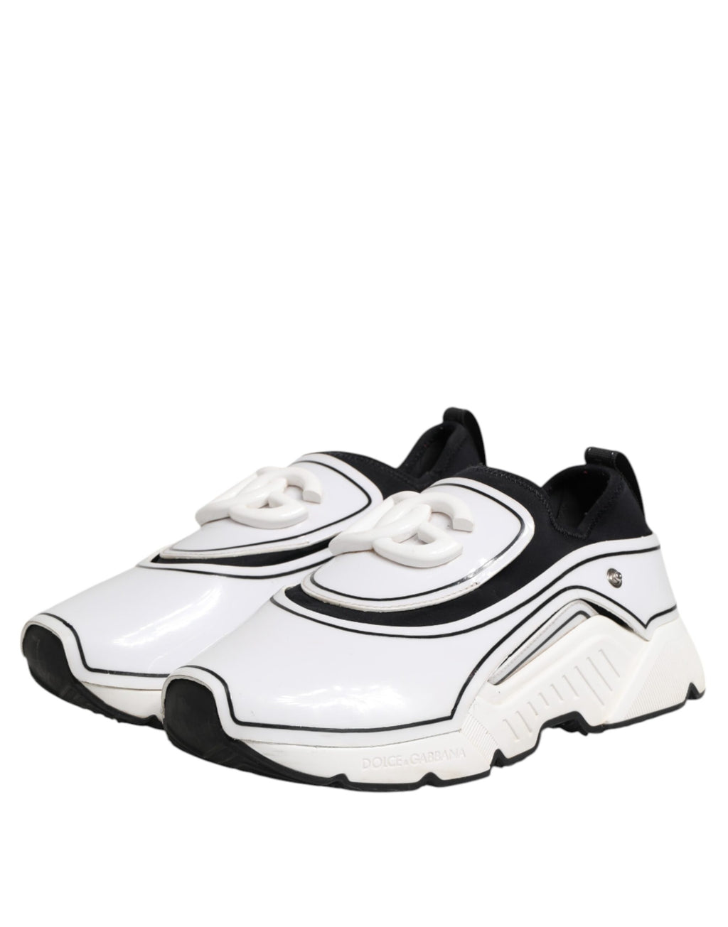 White Black Logo Plaque Daymaster Men Sneakers Shoes