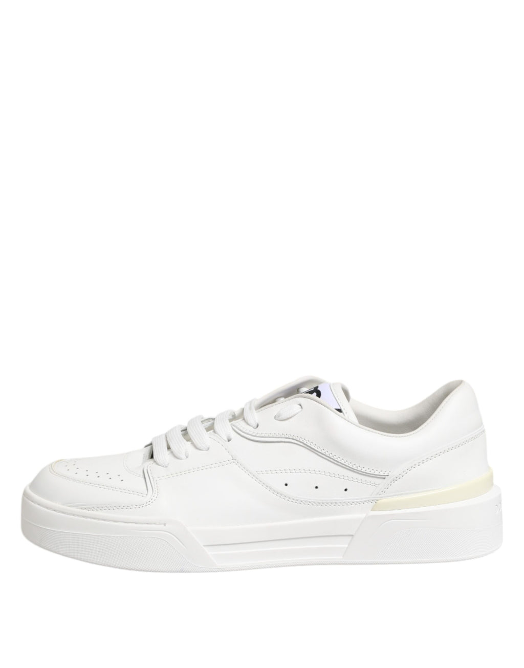 White Miami Leather Low Top Sneakers Shoes