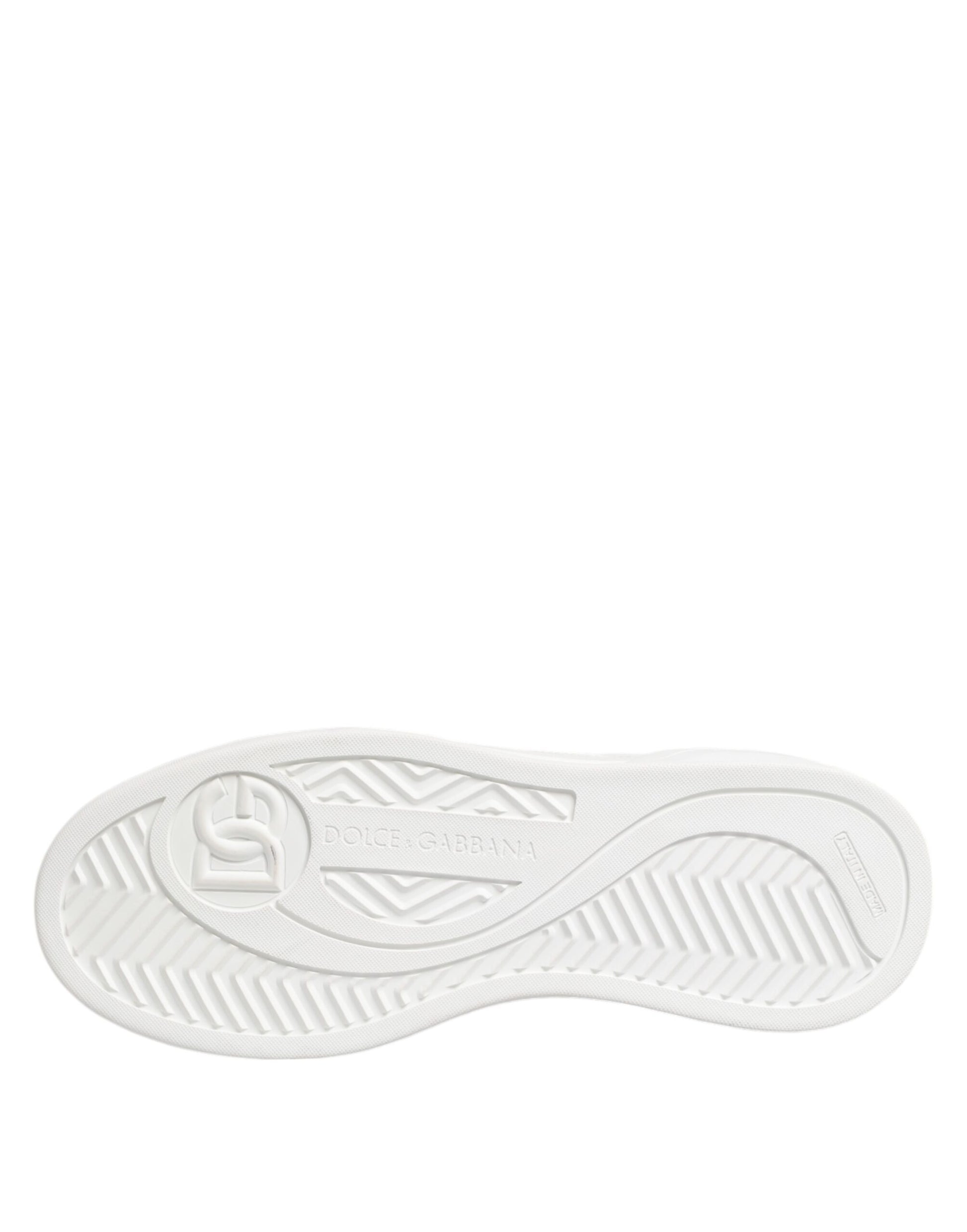 White Miami Leather Low Top Sneakers Shoes