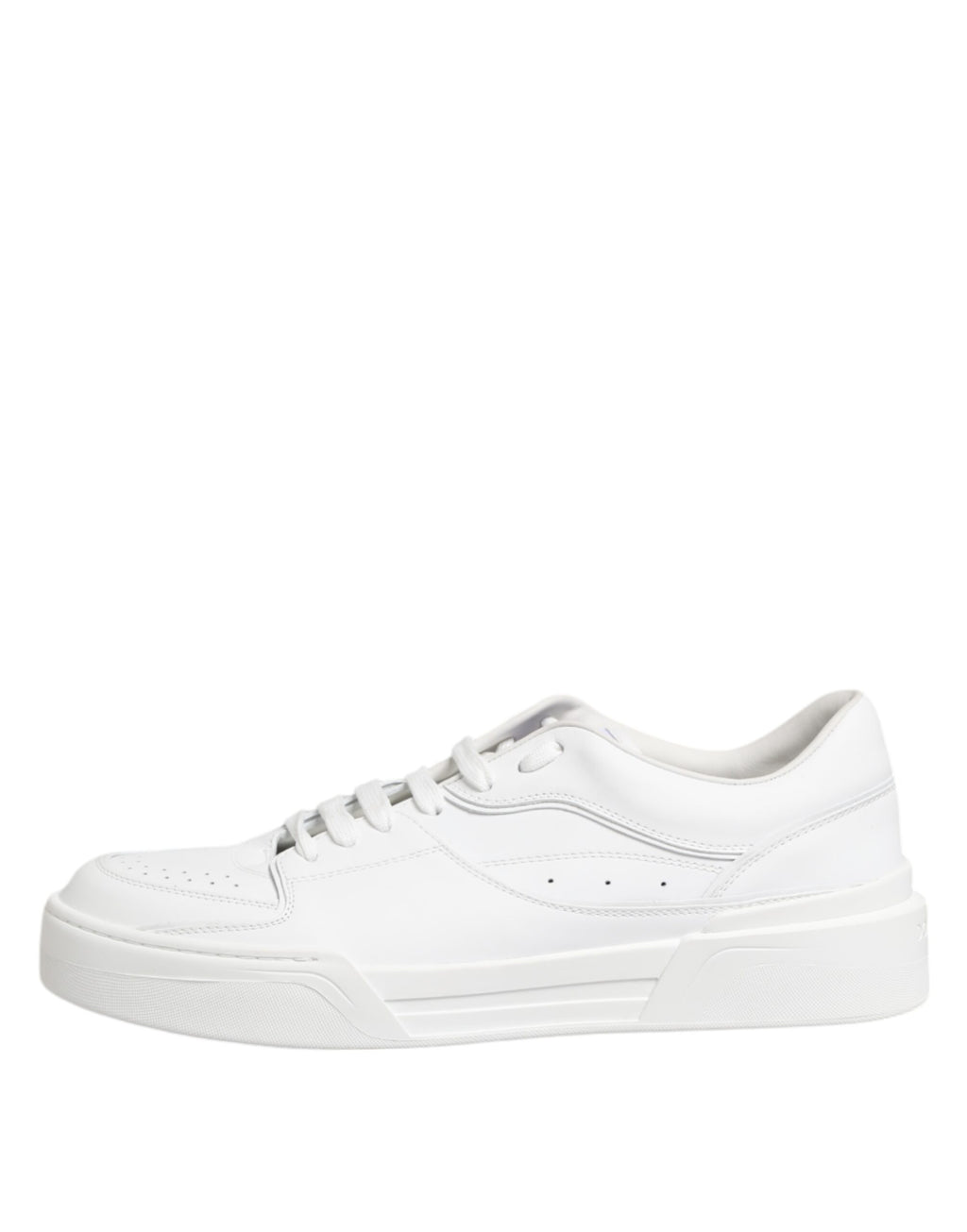 White Miami Leather Low Top Sneakers Shoes