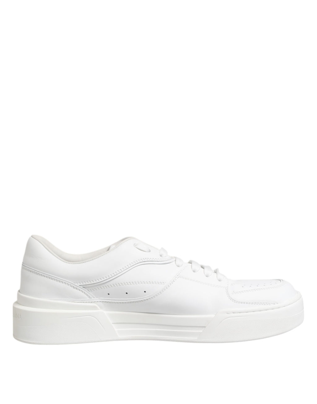 White Miami Leather Low Top Sneakers Shoes
