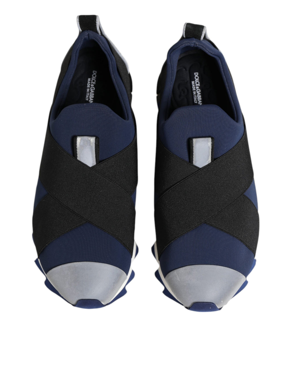 Blue Black Slip On Low Top Men Sneakers Shoes