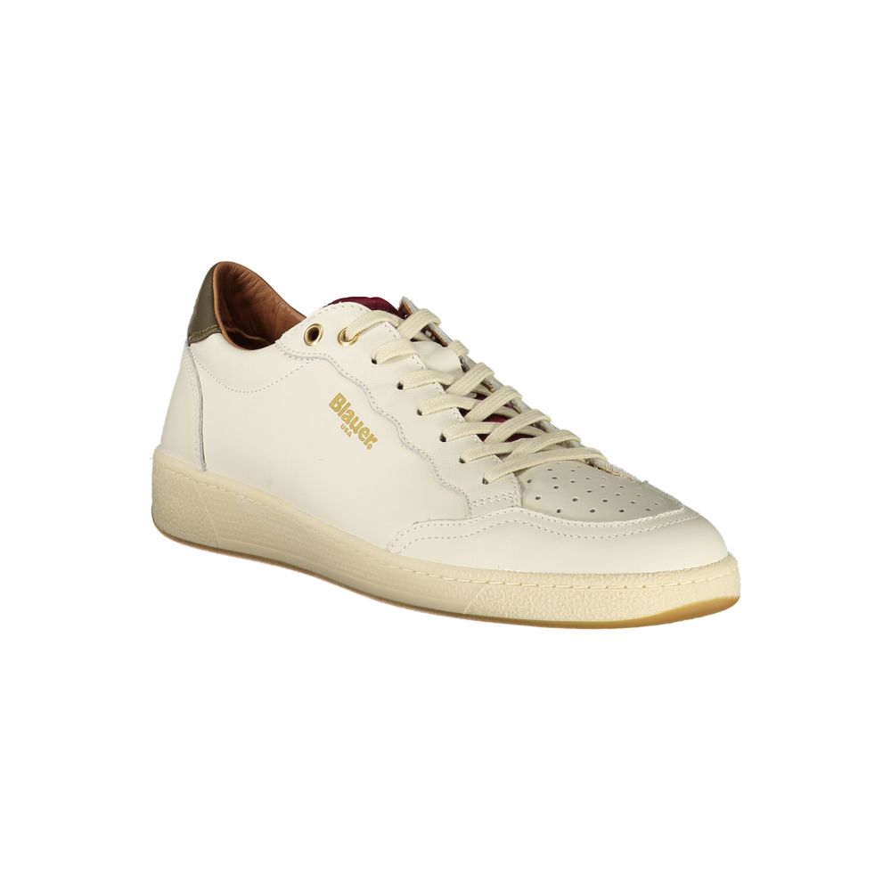 White Leather Men Sneaker