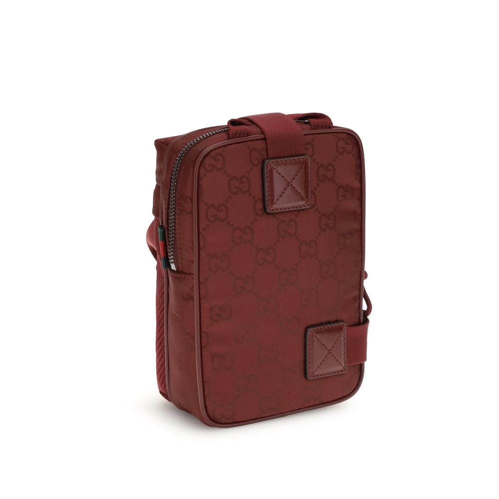 Bordeaux Polyamide Shoulder Bag