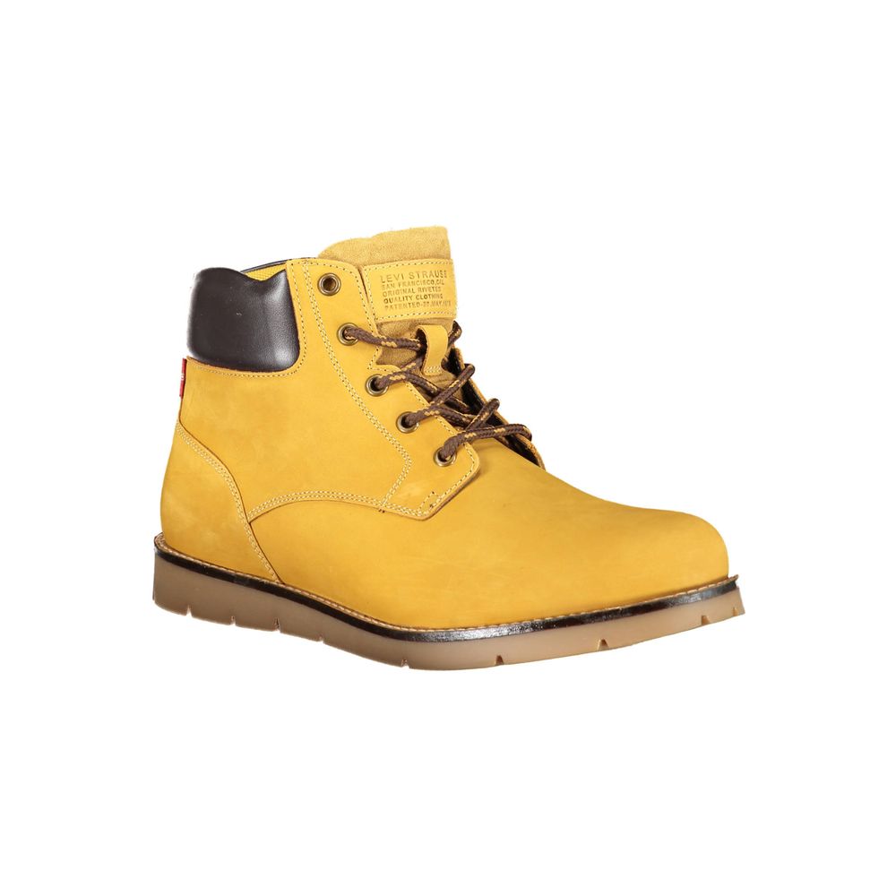 Yellow Leather Mens Boot