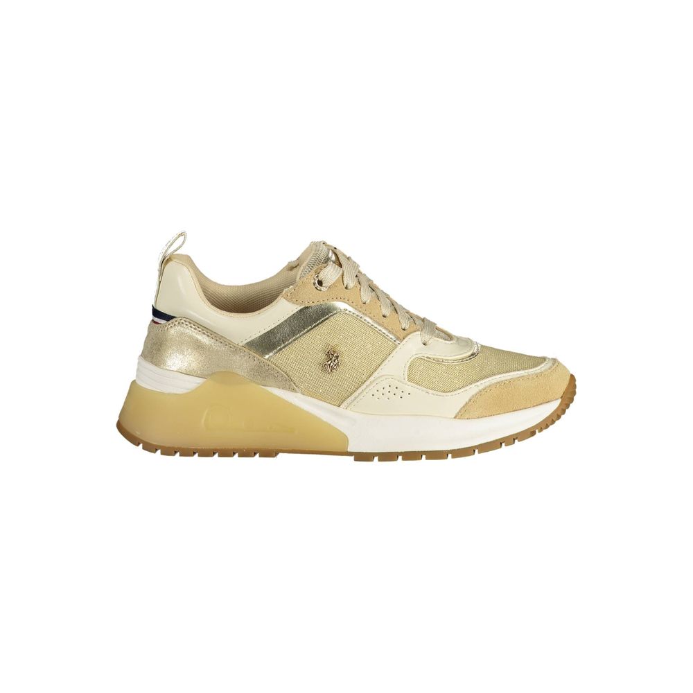 Gold Polyester Sneaker