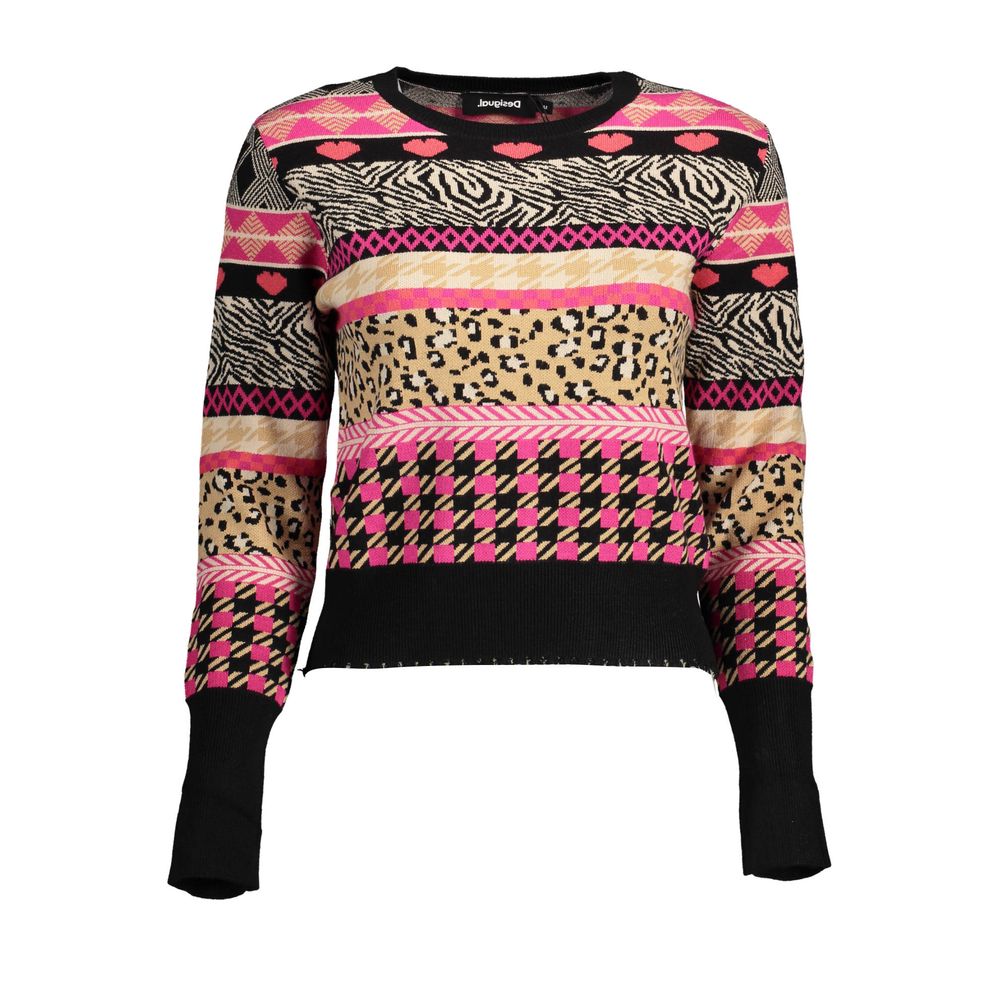 Black Polyester Sweater