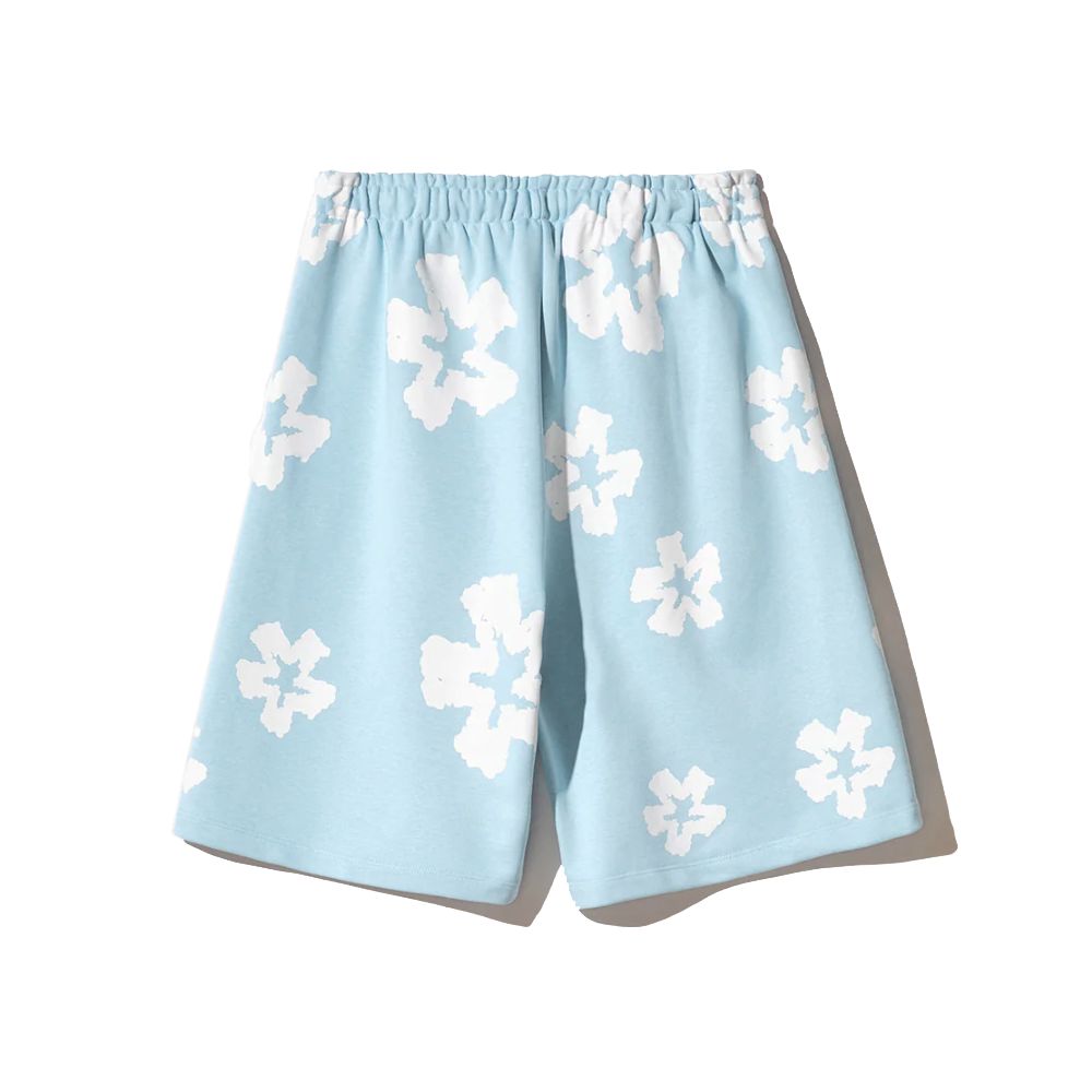 Blue Cotton Short