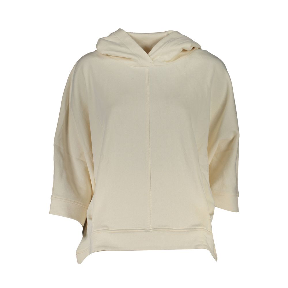White Cotton Women's Hooded Sweater